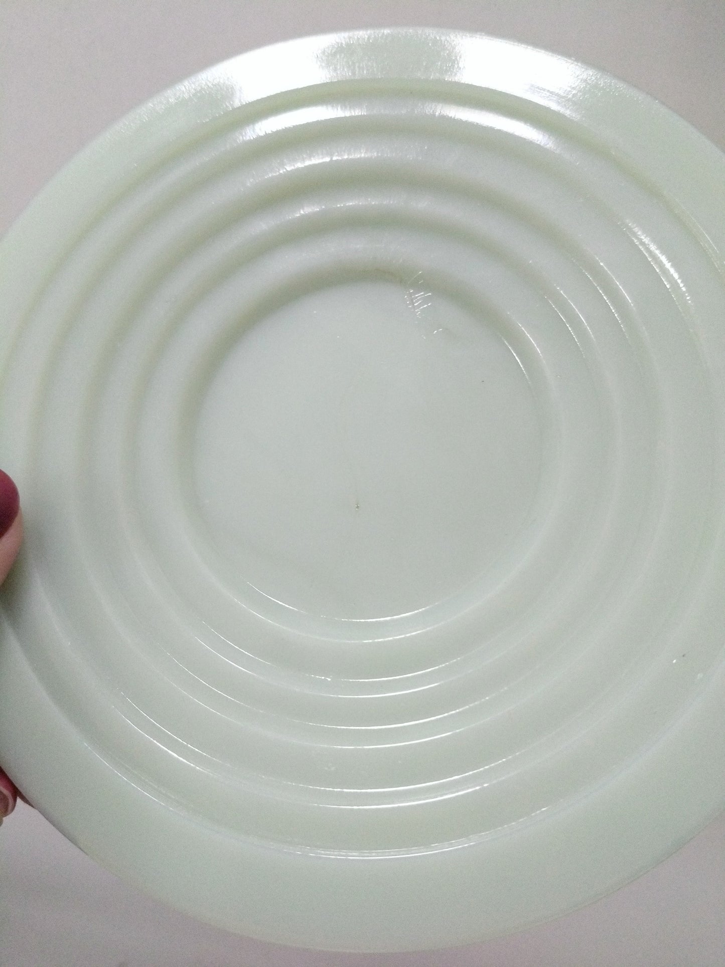 Ensemble tasse et soucoupe en opaline mint Belgique
