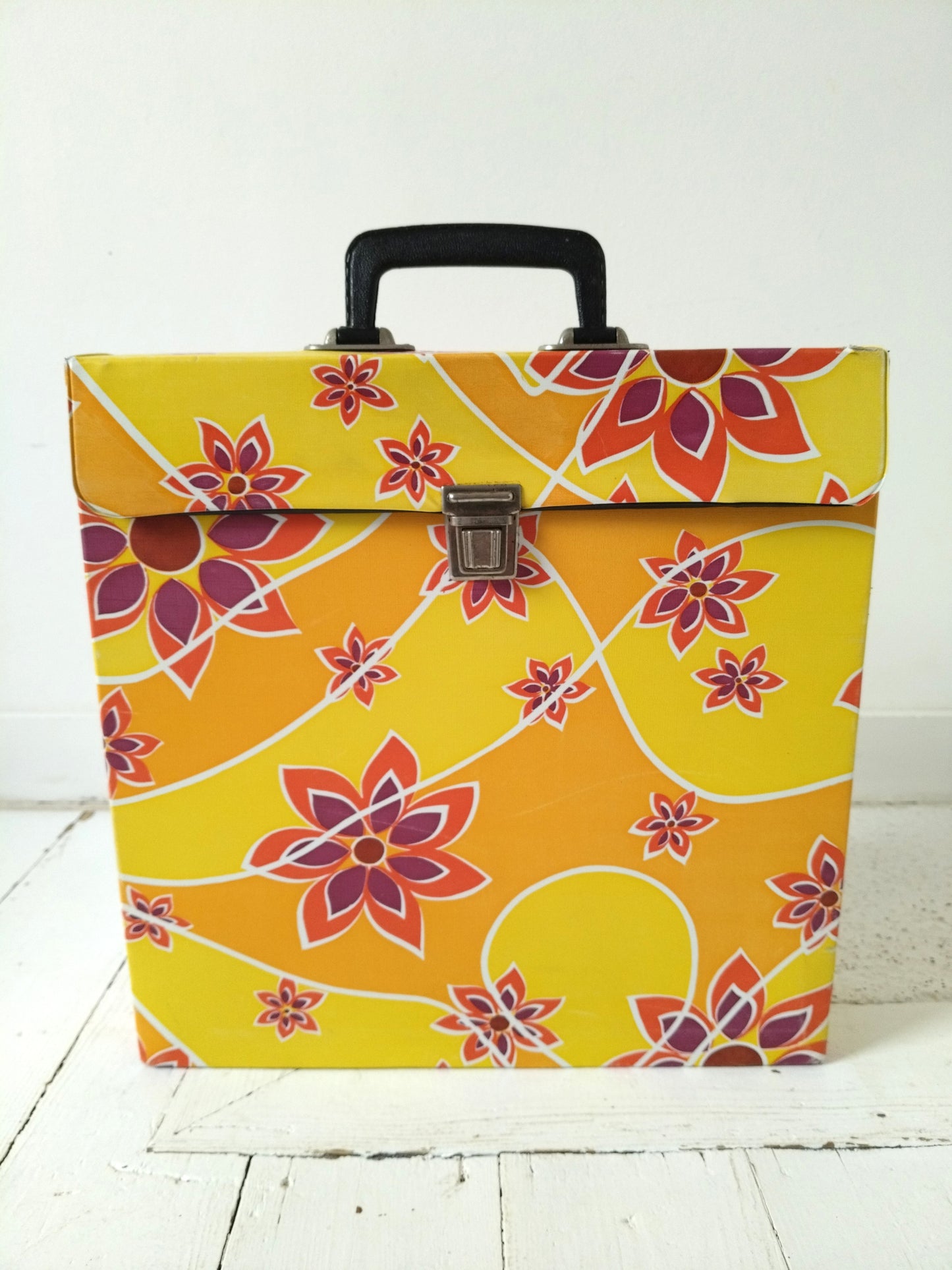 Valisette à vinyles 33T vintage