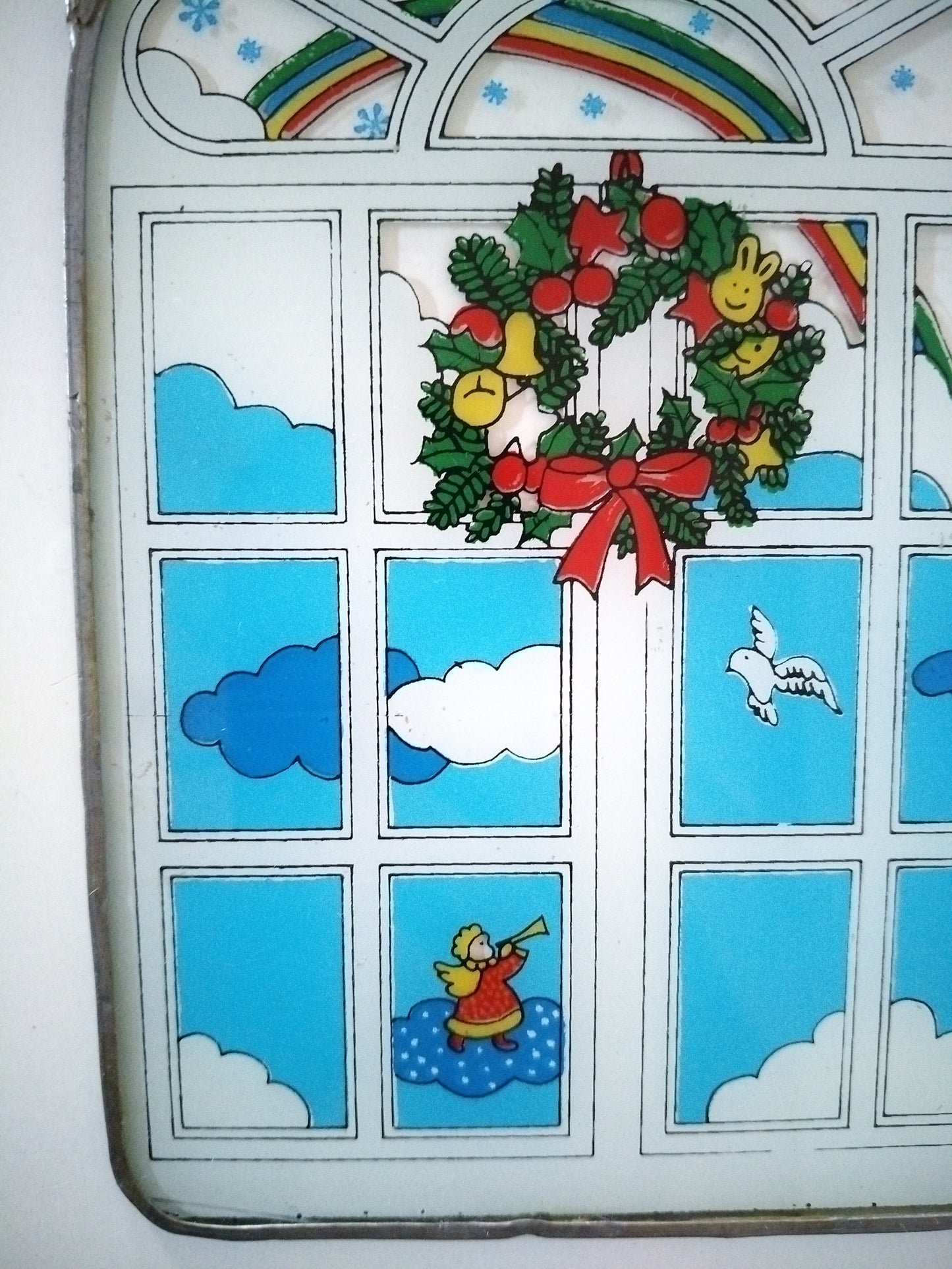 Vitrail mural de Noël