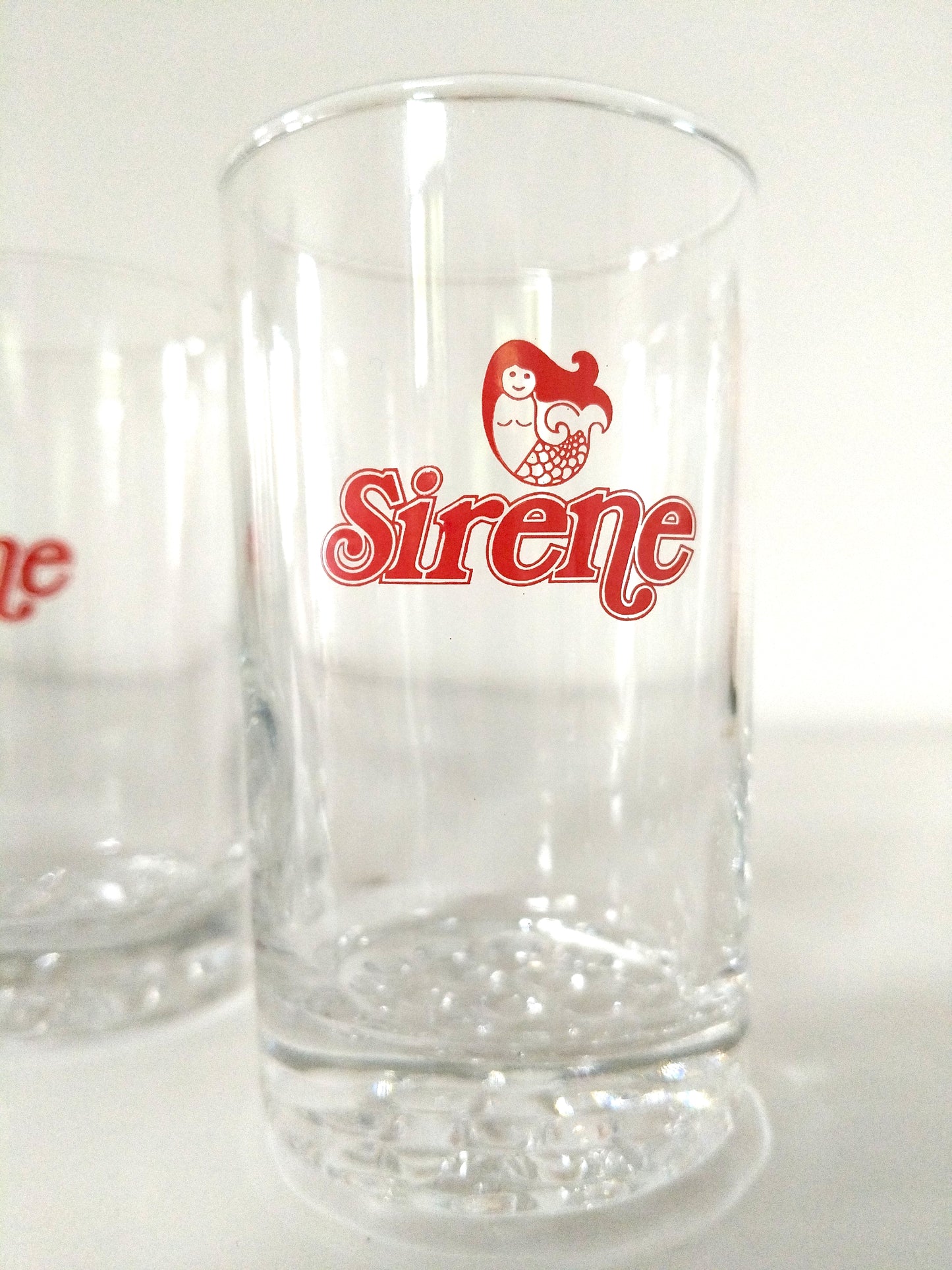 4 verres publicitaires Sirène limonade (2 sets disponibles)