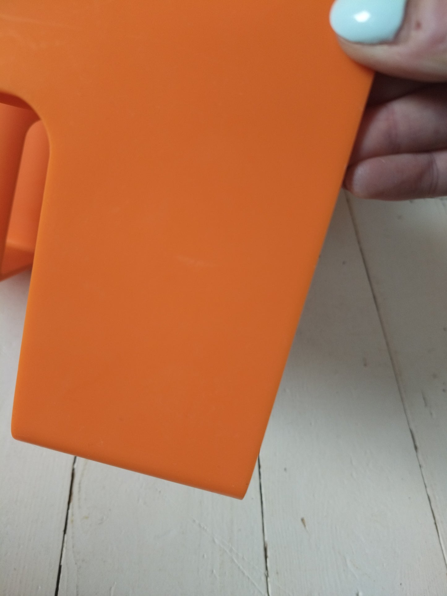 Range-livres/ magazines/ vinyles en plastique ORANGE par Sven-Eric Juhlin pour Gustavsberg 1395 !!! Réservé Émilie !!! - cetaitmieuxavant