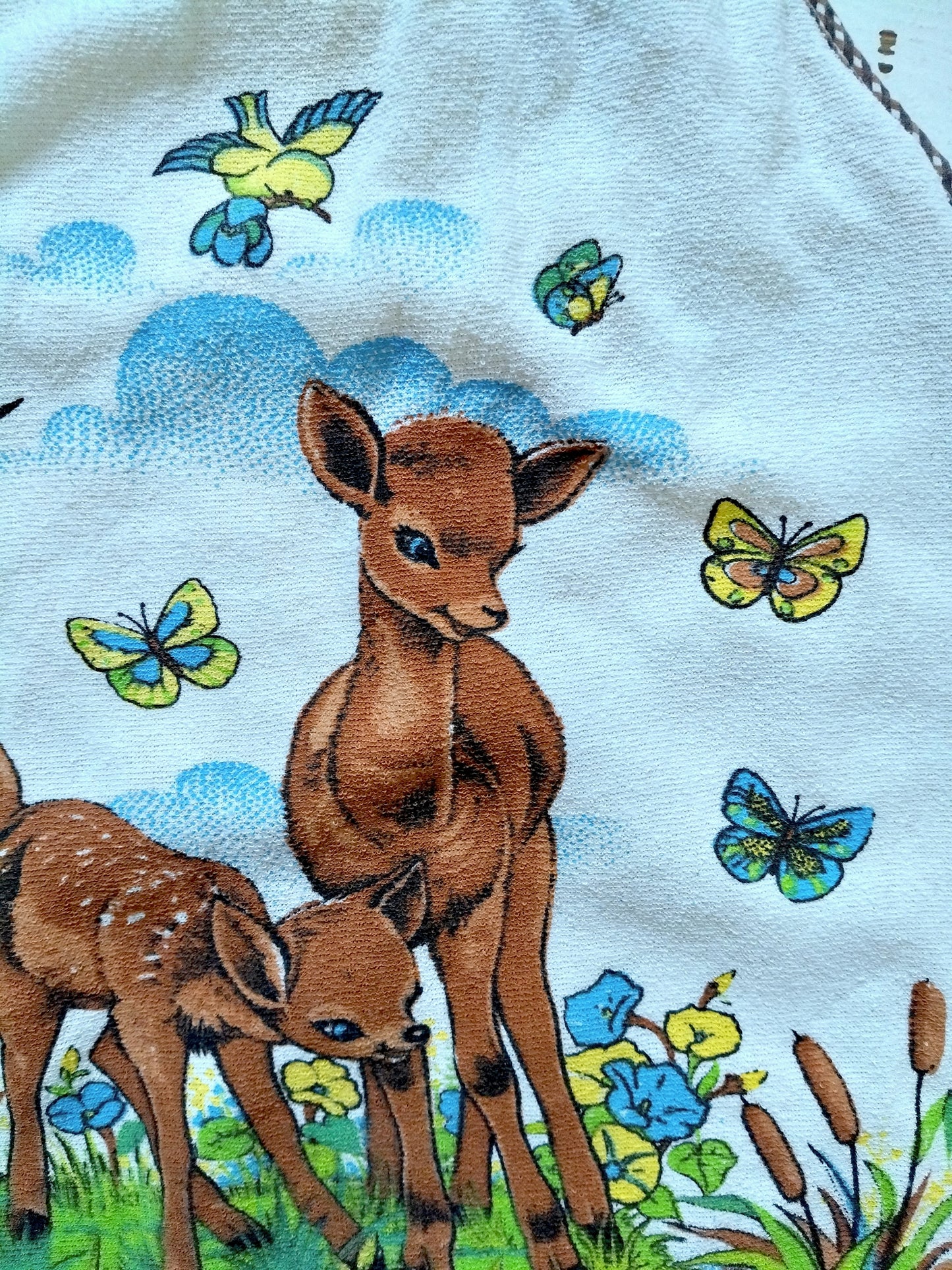 Tablier enfant décor faons