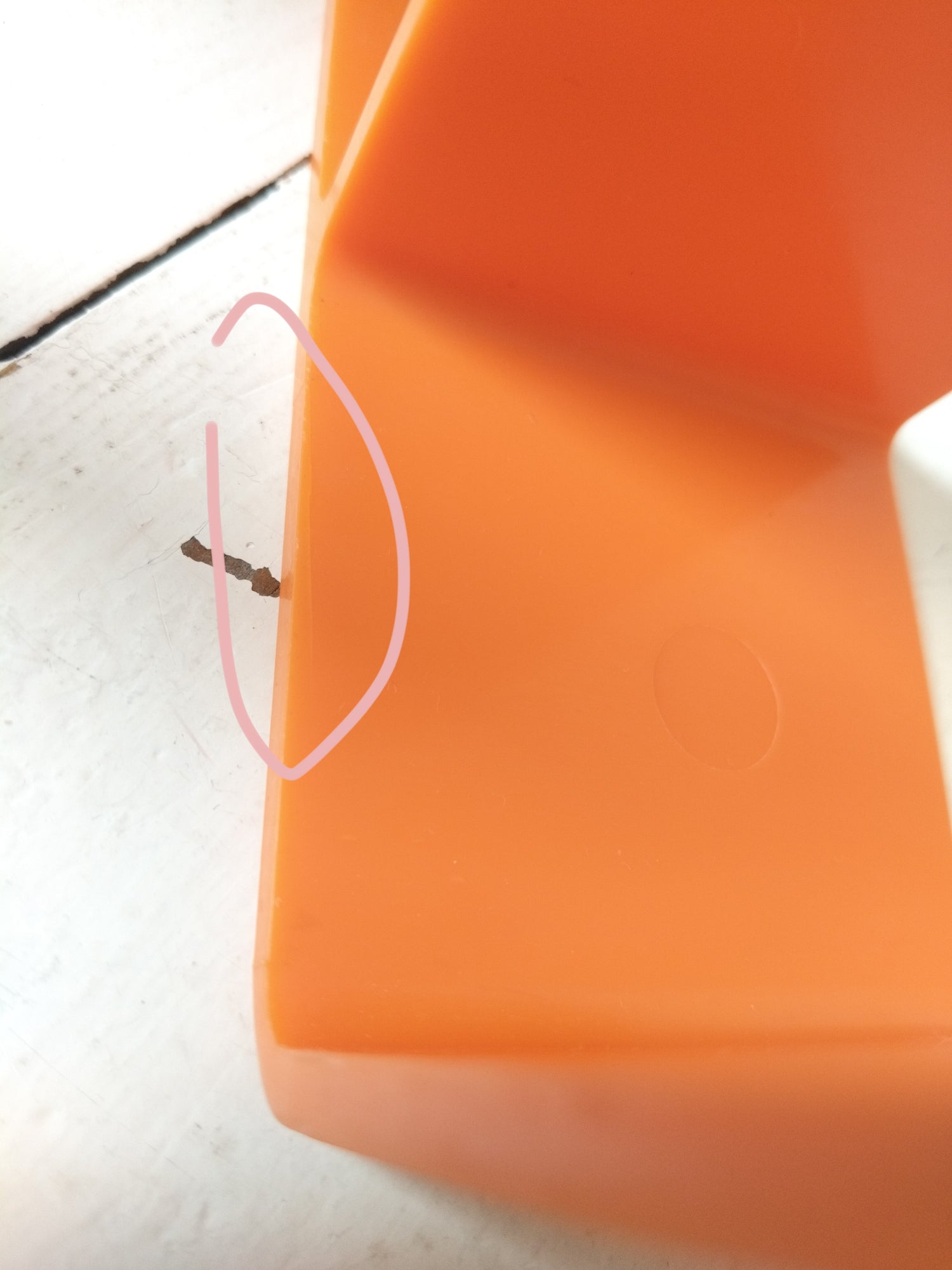 Range-livres/ magazines/ vinyles en plastique ORANGE par Sven-Eric Juhlin pour Gustavsberg 1395 !!! Réservé Émilie !!! - cetaitmieuxavant