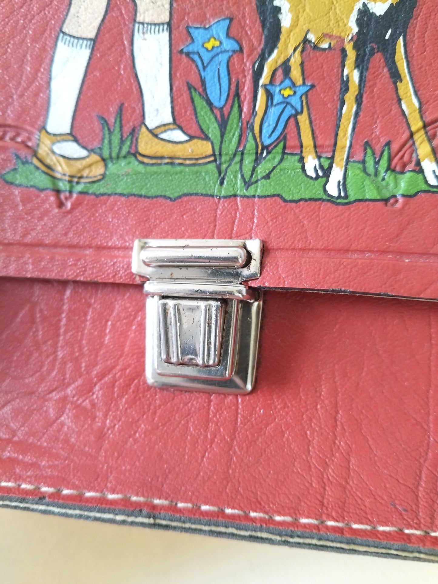 Petit sac bandoulière simili cuir 60's