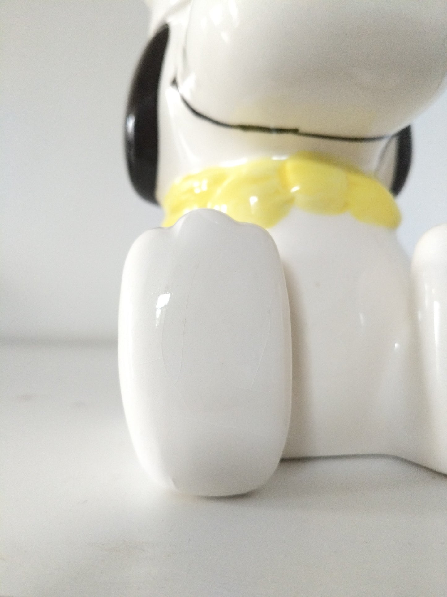 Pot boîte bocal à biscuits en céramique Snoopy cuisinier Japan United Feature Syndicate, Inc 1958-1966