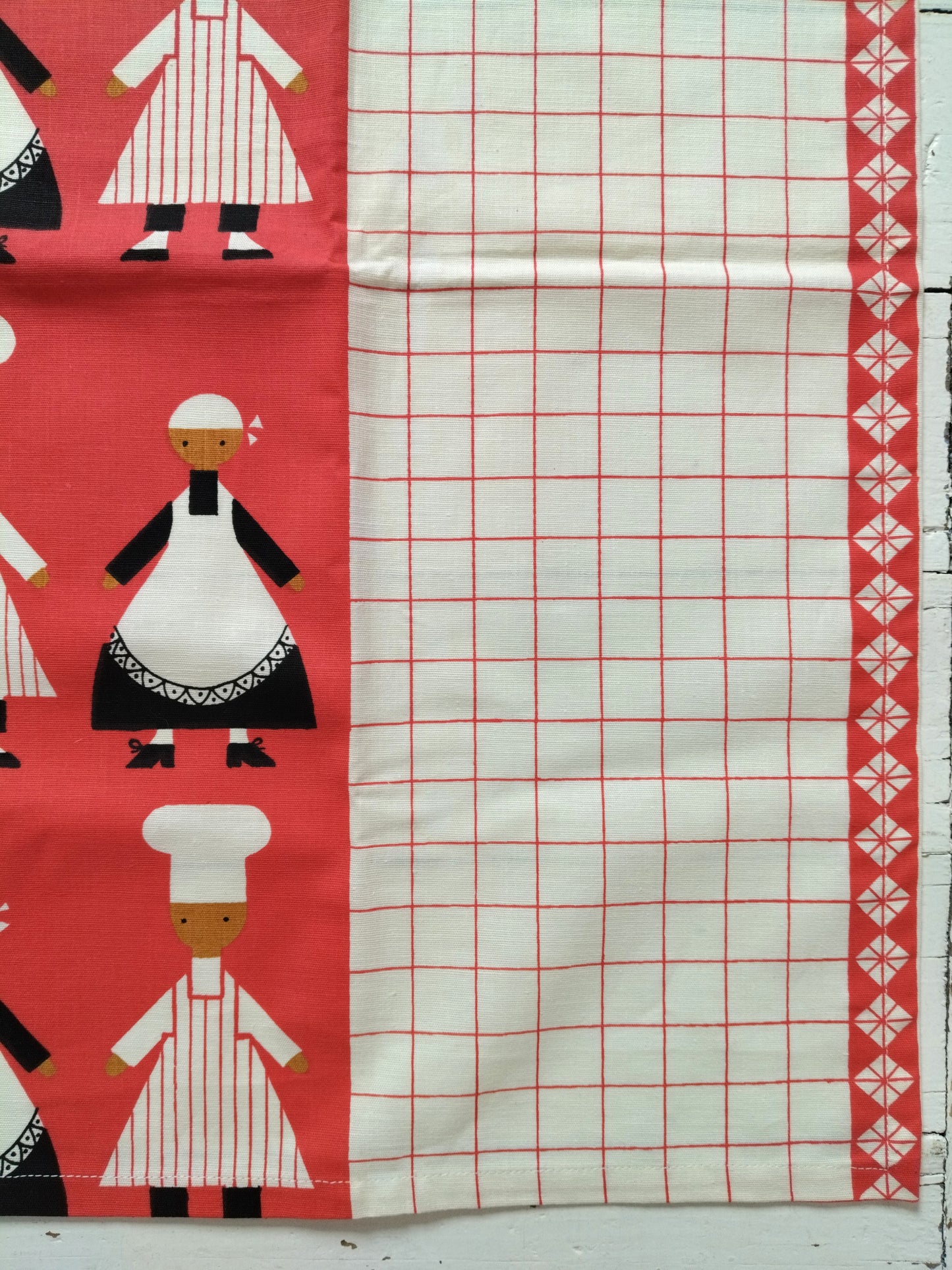 Petite nappe rectangulaire tissu " kökschef " de Aune Laukkanen pour Almedahls Suède ! Laetitia !
