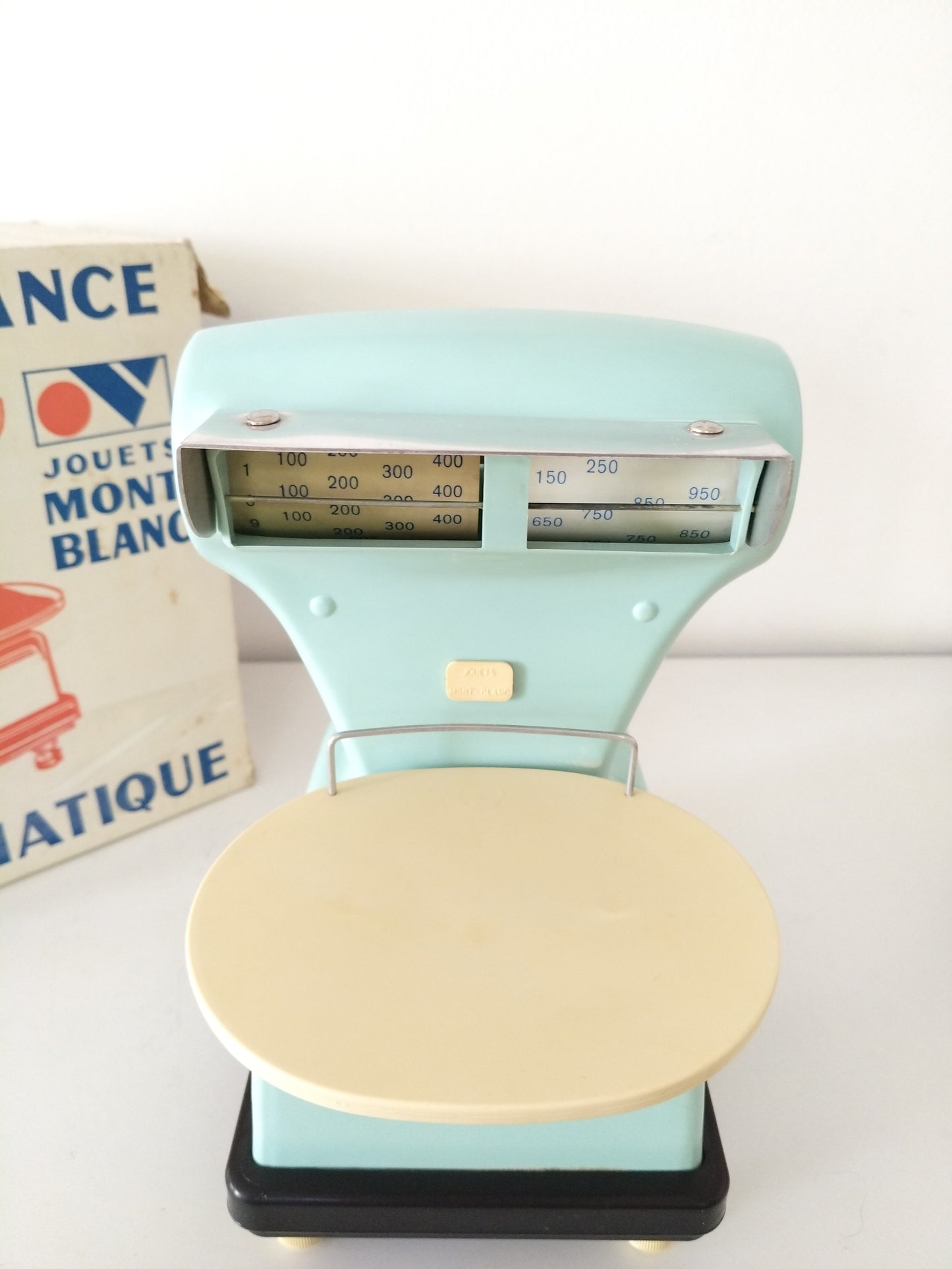 Ancienne balance de marchande jouets Mont Blanc