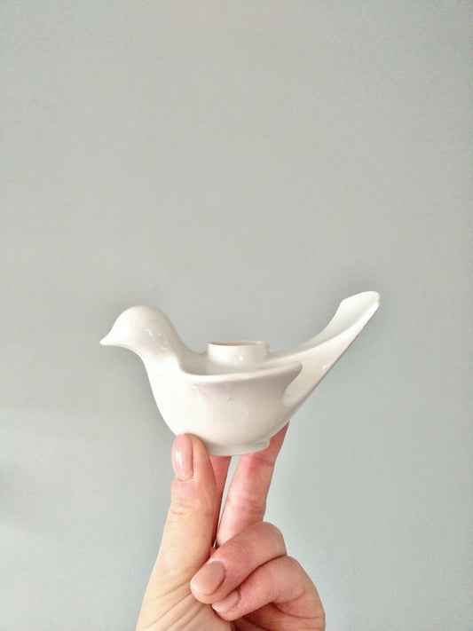 Bougeoir colombe en porcelaine Bareuther Bavaria