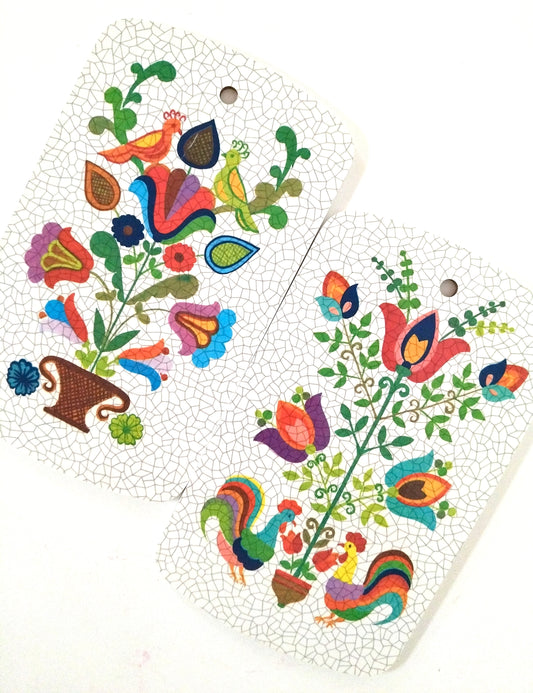 2 planchettes à pain/ à tartiner en formica Ricolor RÉSERVÉES CÉCILE