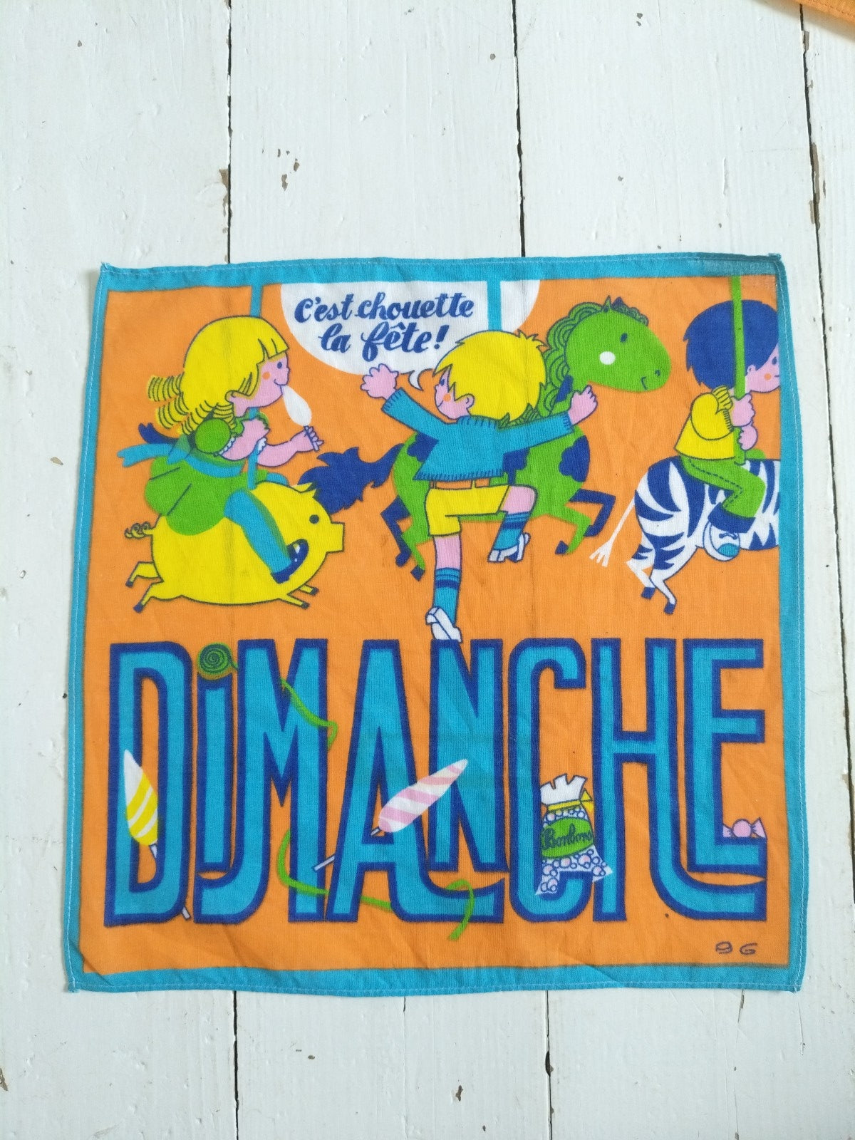 Ensemble de 7 mouchoirs/ semainier pour enfants