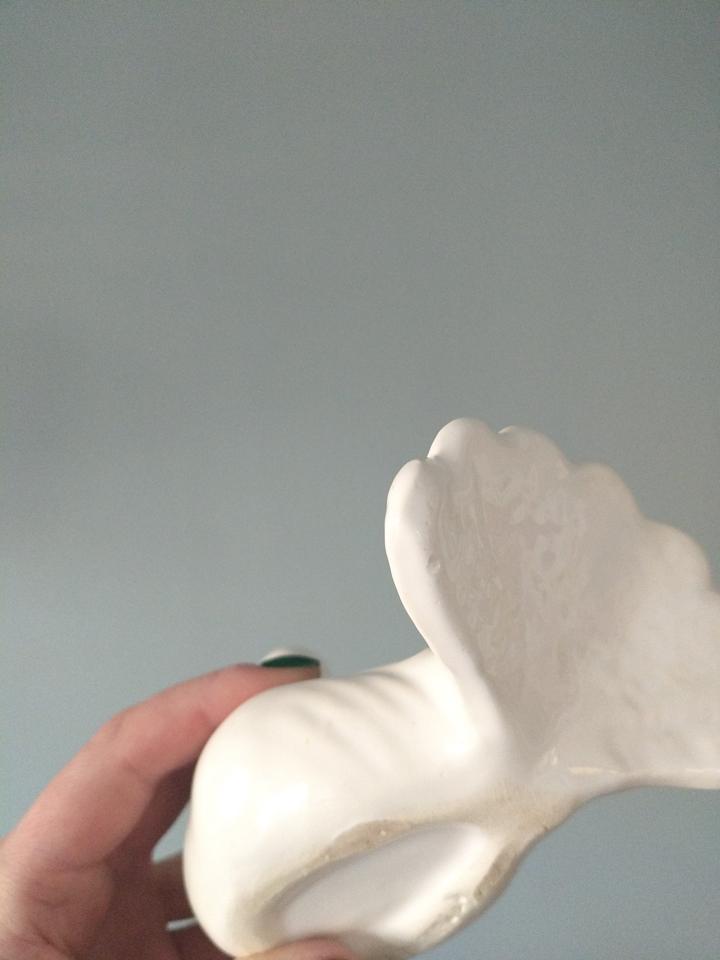 Pique-fleurs colombe en céramique