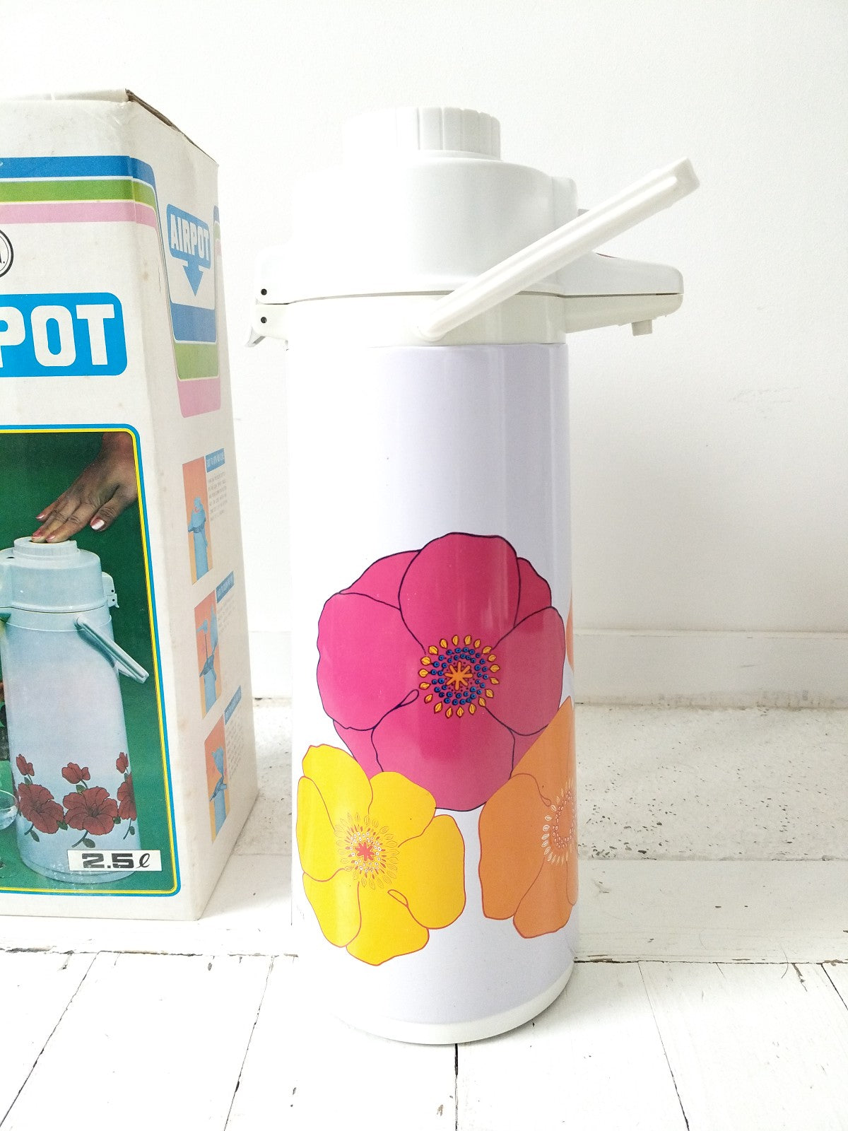 Thermos/ distributeur de boisson flower power D.G AIRPOT 2,5l