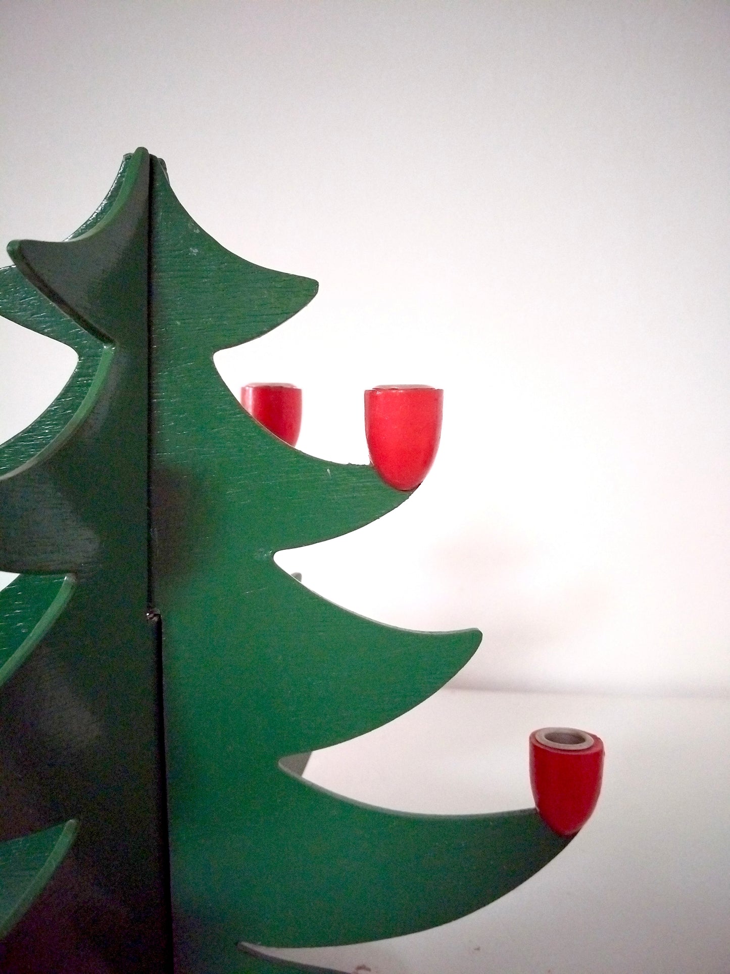 Bougeoir de Noël sapin en bois handmade Sri Lanka