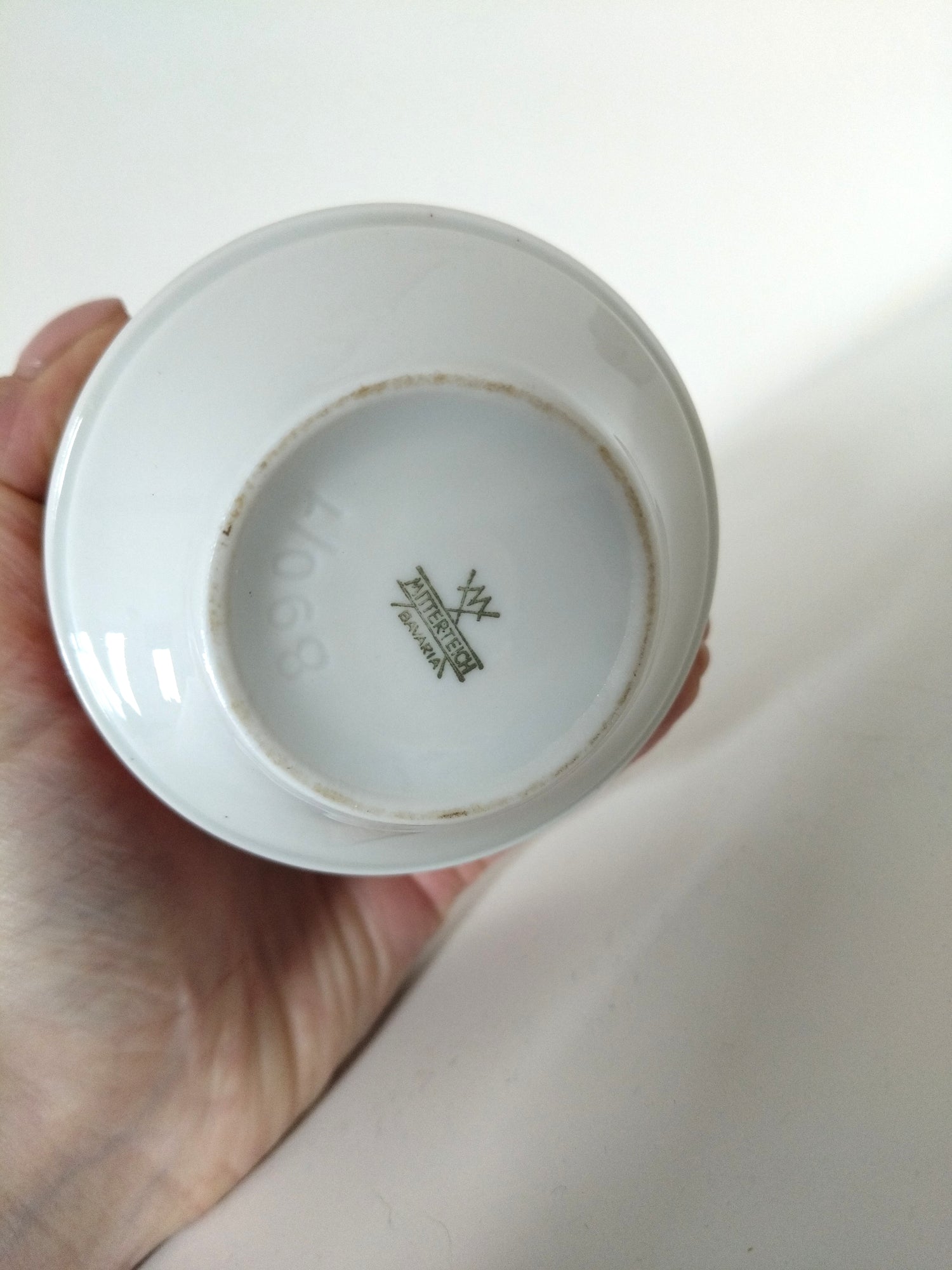 Sucrier/ boîte en porcelaine Mitterteich Bavaria - cetaitmieuxavant