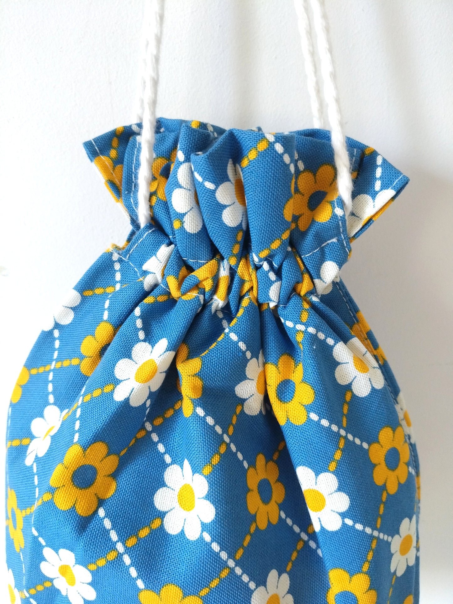 Sac/ grande pochette en tissu flower power