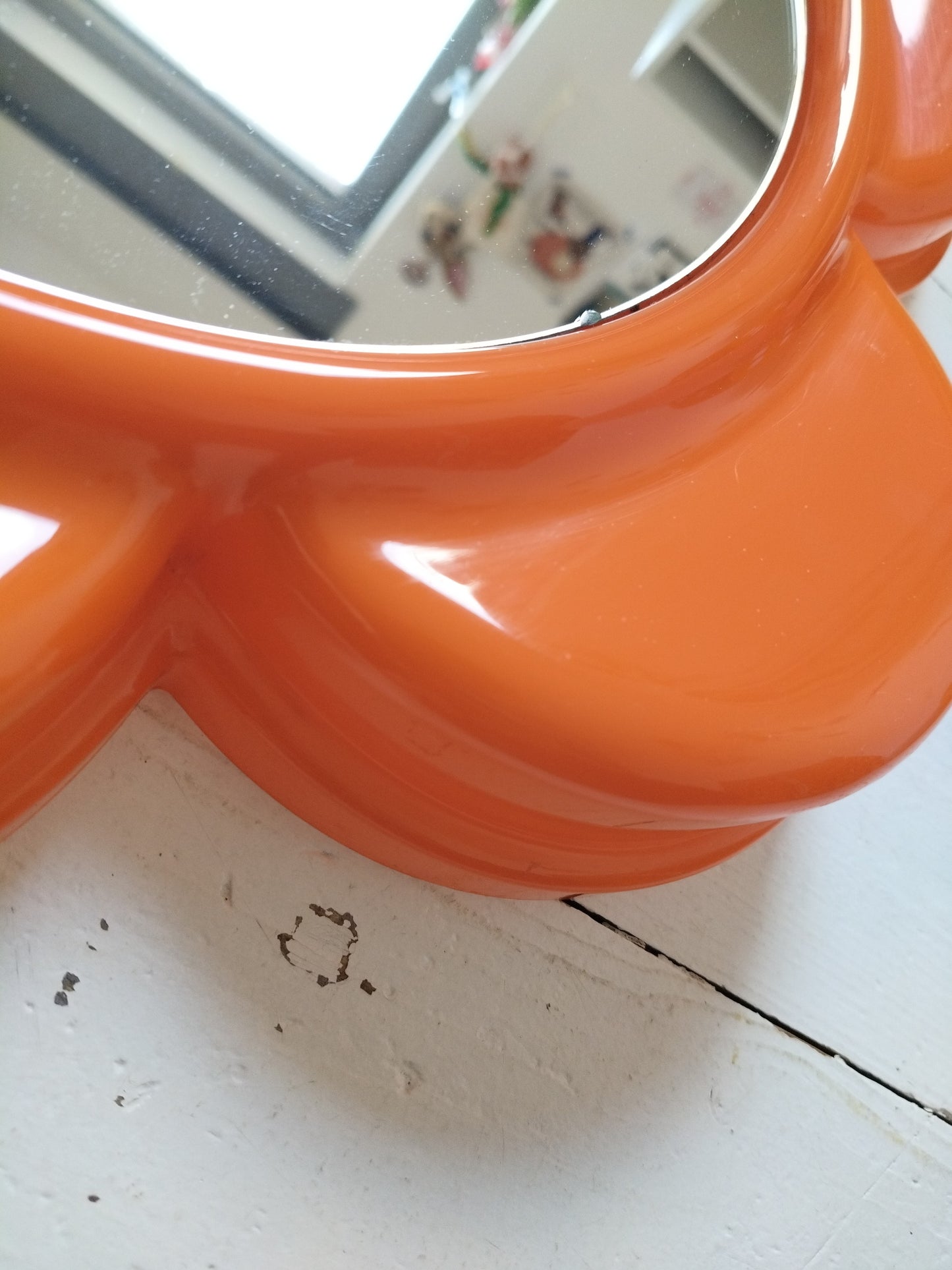 Miroir fleur en plastique vintage Visiva France