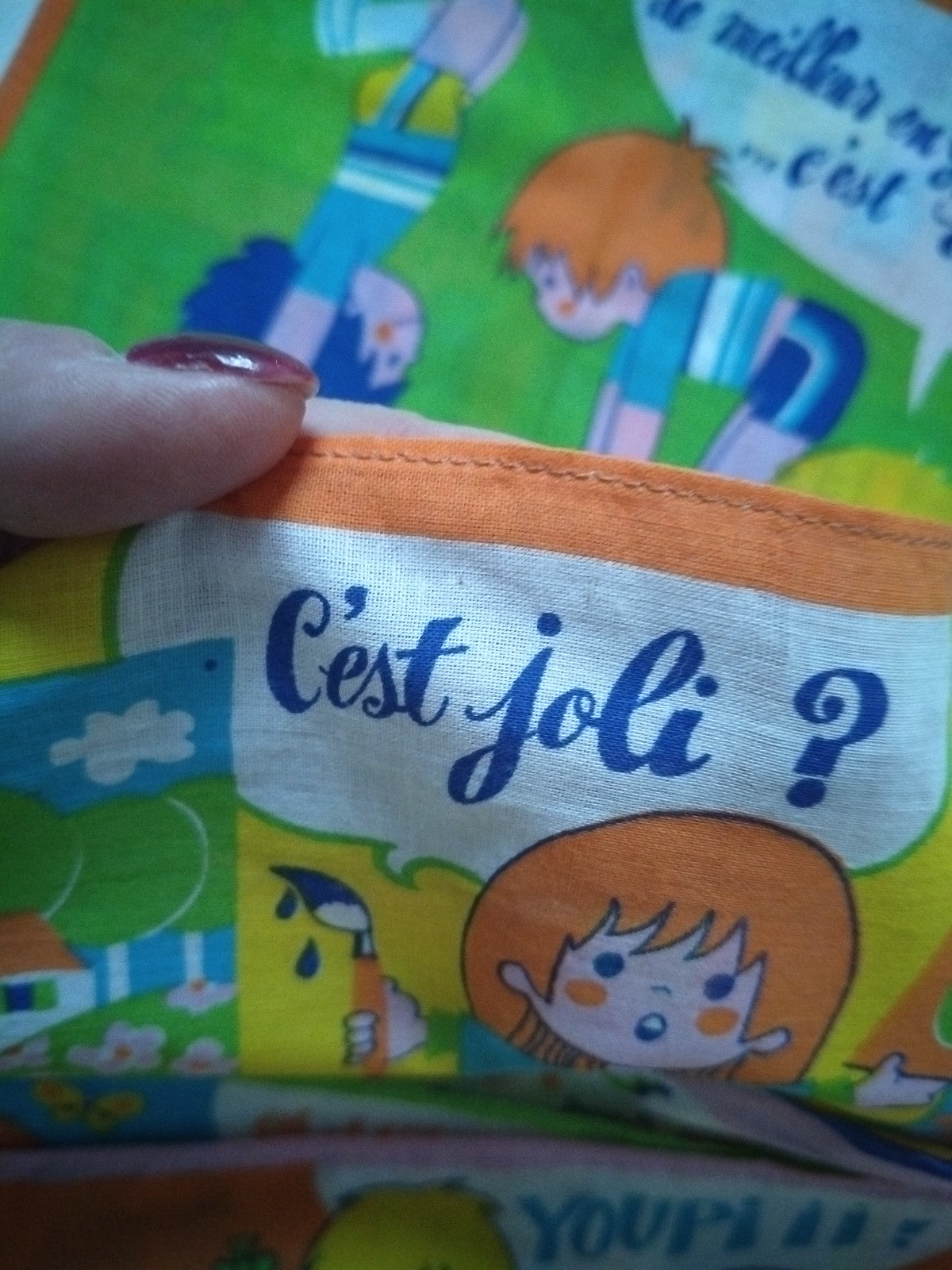 Ensemble de 7 mouchoirs/ semainier pour enfants