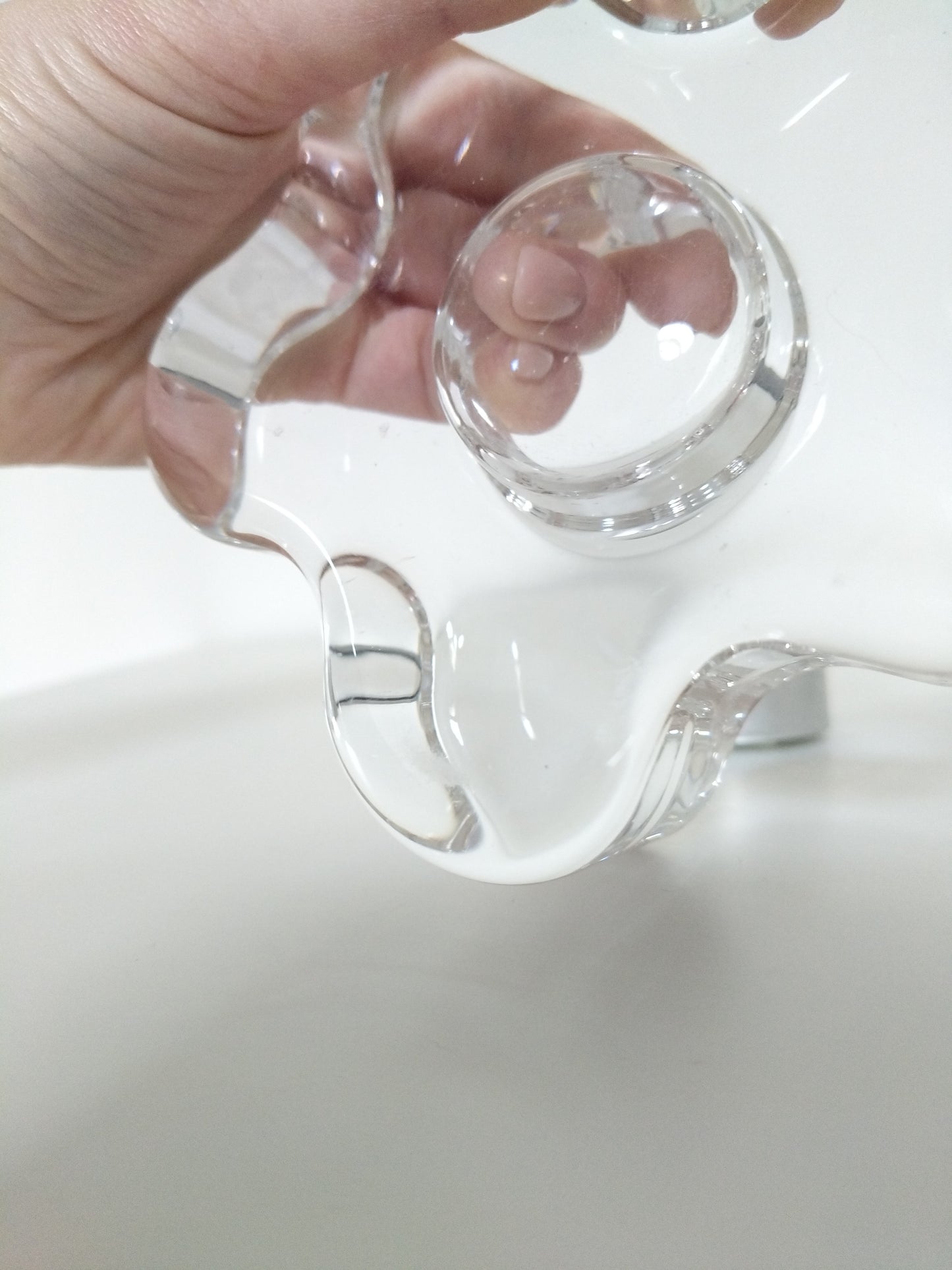 Bougeoir fleur par Erika Lagerbielke pour Orrefors Sweden