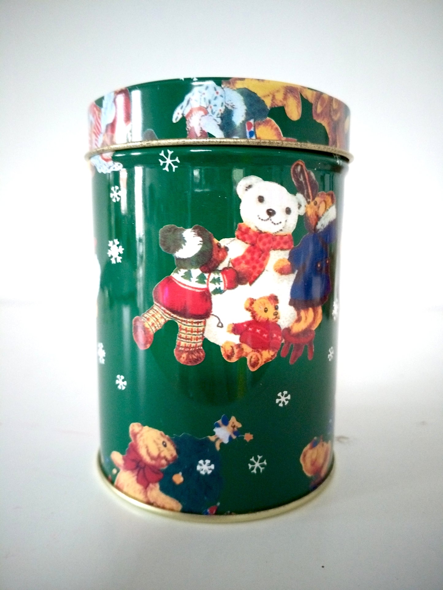 Boîte de Noël métallique publicitaire Yves-Rocher