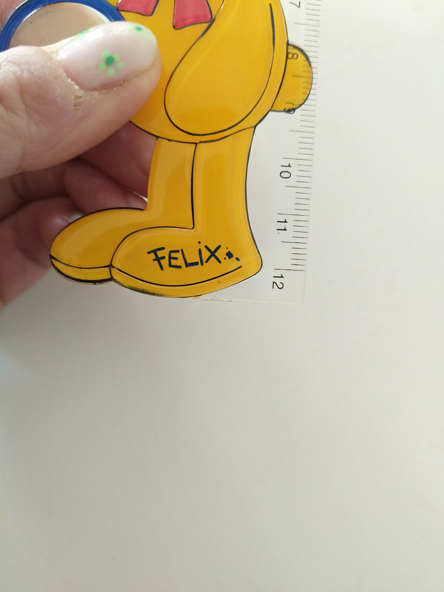 Petite règle de 12cm Félix le lapin par Die Spiegelburg Allemagne