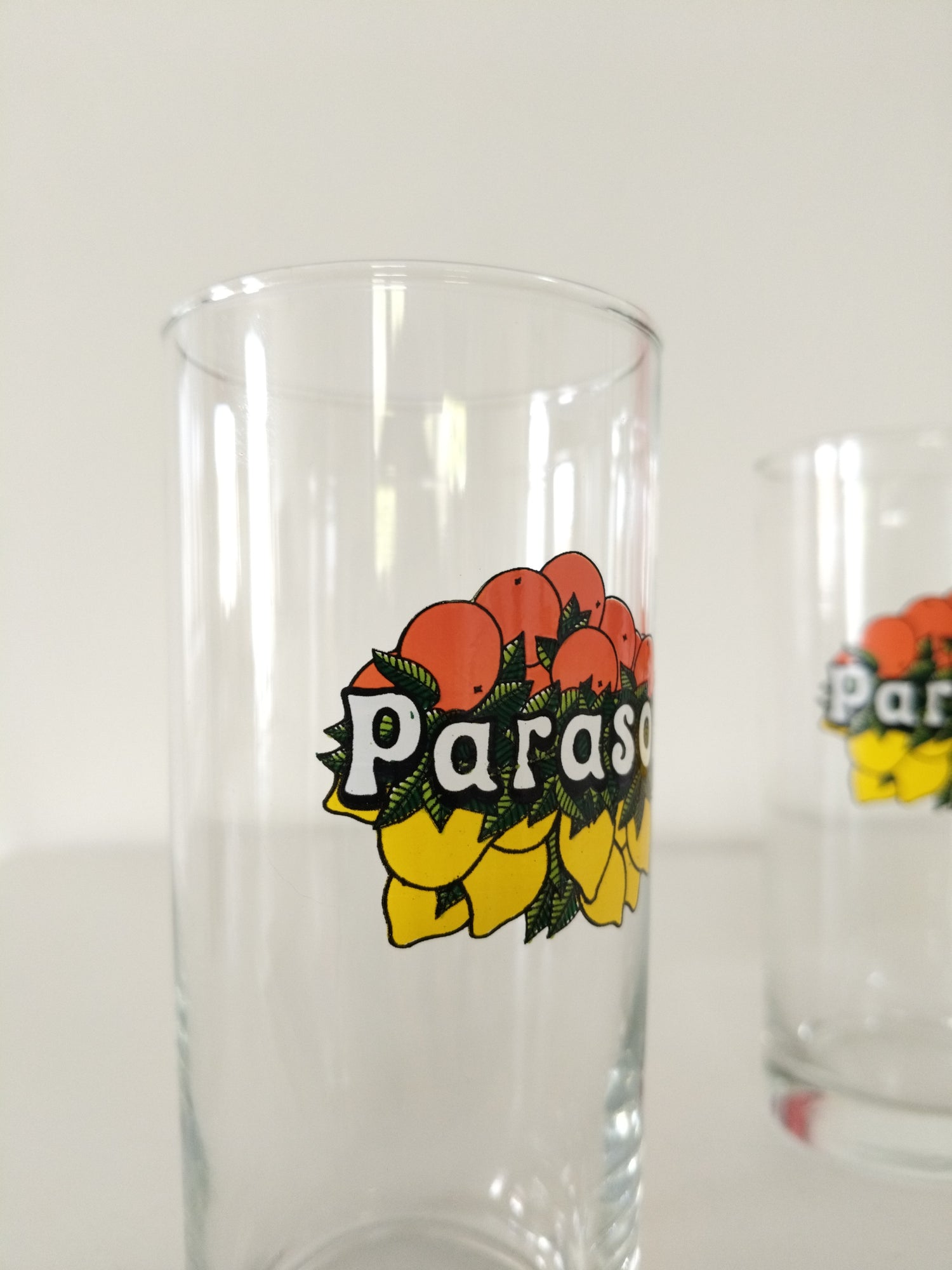 Ensemble de deux verres publicitaires limonade Parasol - cetaitmieuxavant
