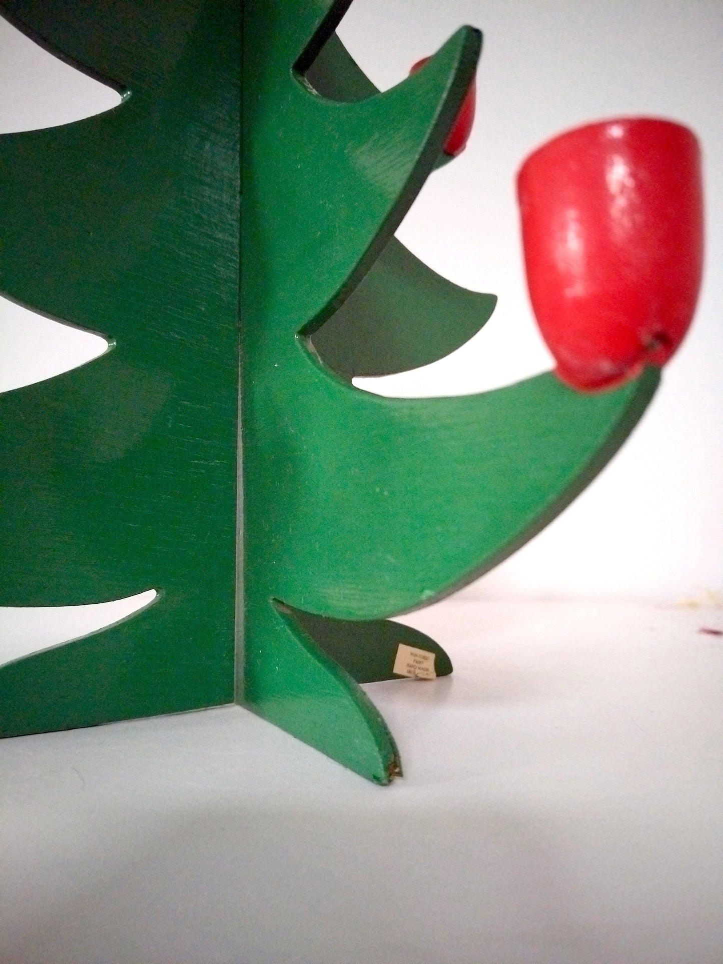 Bougeoir de Noël sapin en bois handmade Sri Lanka