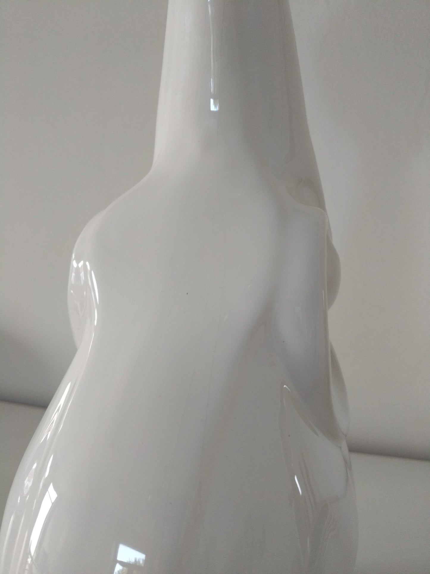 Grande lampe éléphant vintage  en céramique