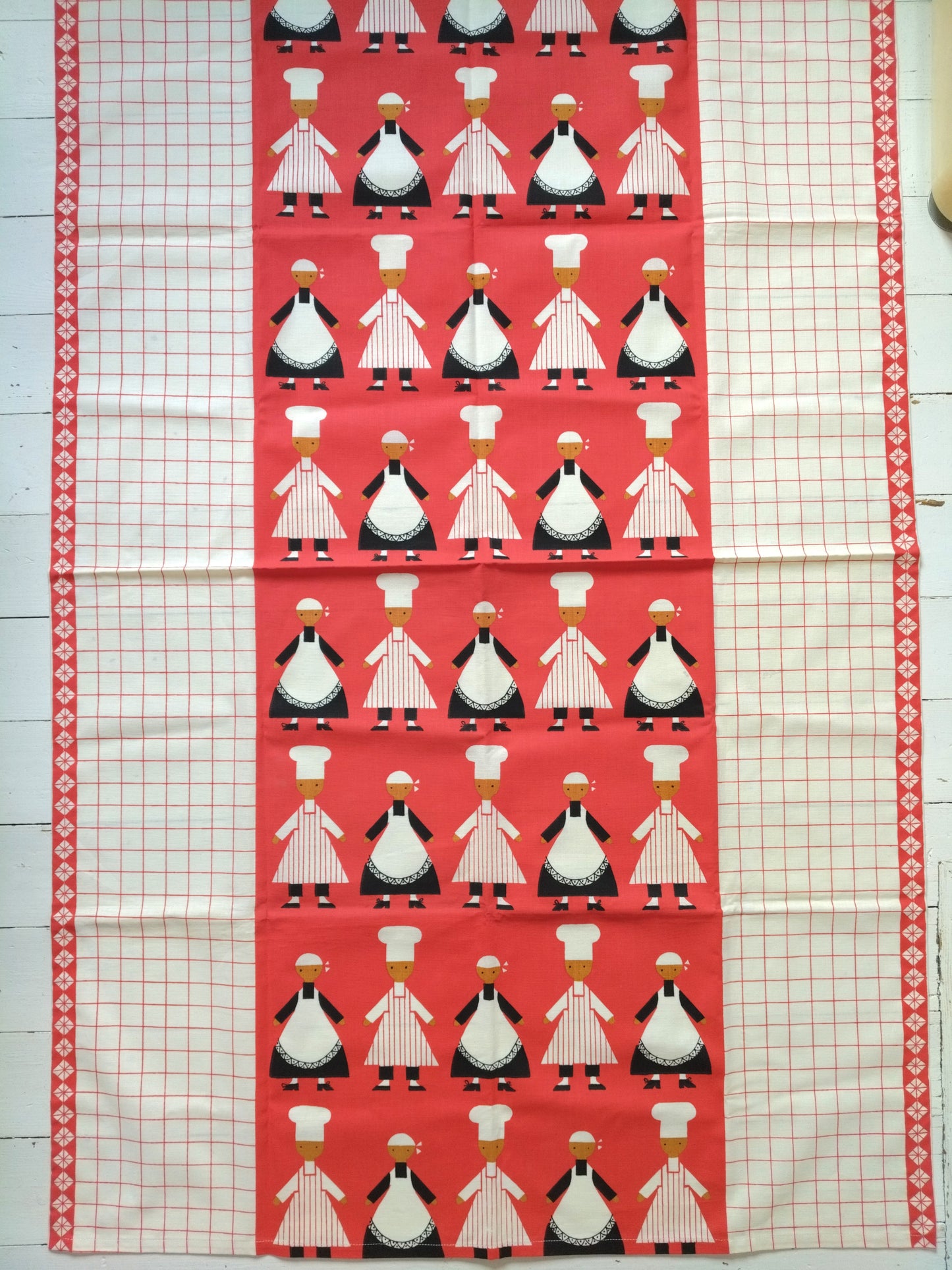 Petite nappe rectangulaire tissu " kökschef " de Aune Laukkanen pour Almedahls Suède ! Laetitia !