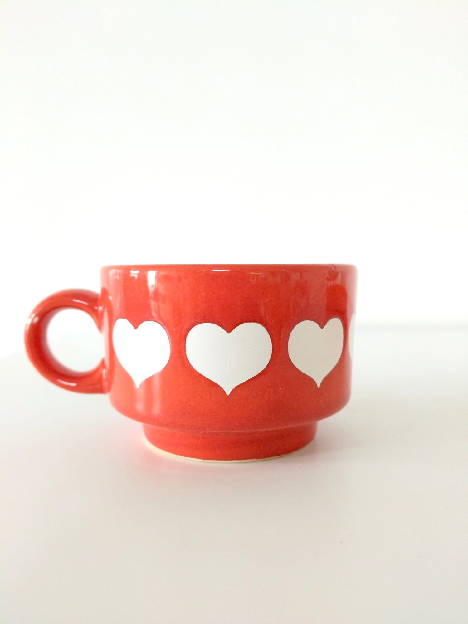 Tasse + soucoupe Waechtersbach décor ❤️ (à l'unité) - cetaitmieuxavant