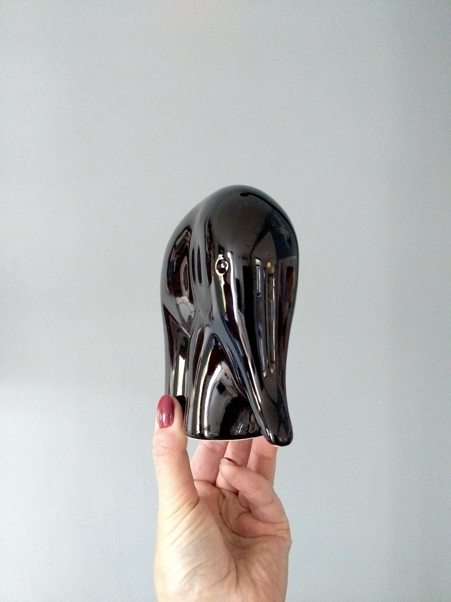 Éléphant décoratif en céramique style Sgrefa