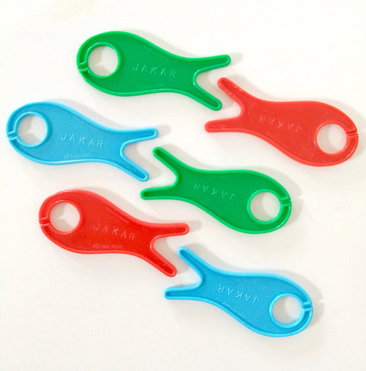 Set de 3 bobinettes/navettes Jakar en plastique/déco murale salle de bains (2 sets disponibles) - cetaitmieuxavant