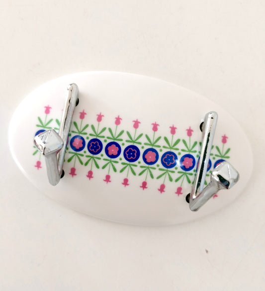 Petit porte-torchons deux patères