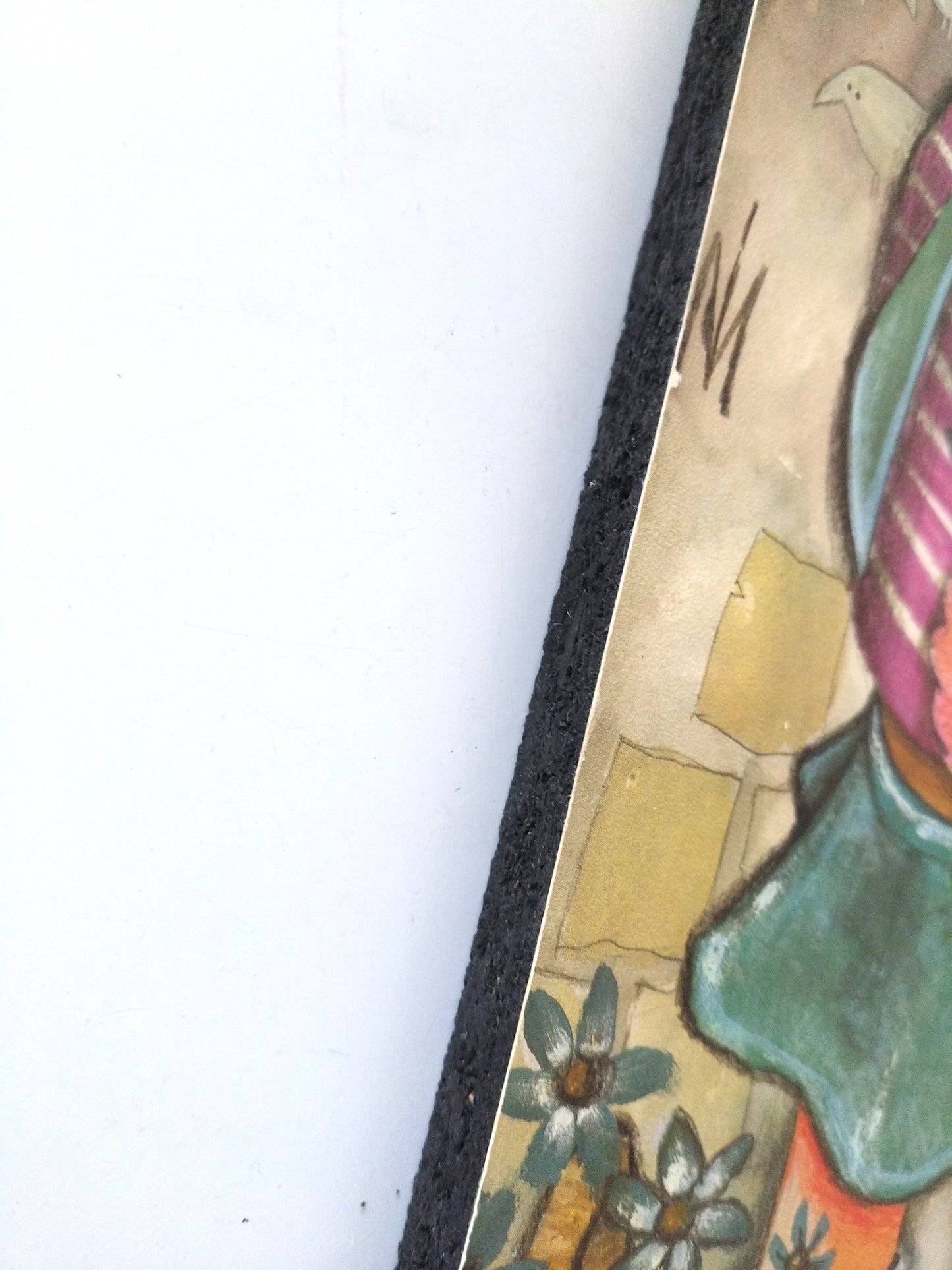 Illustration murale sur bois