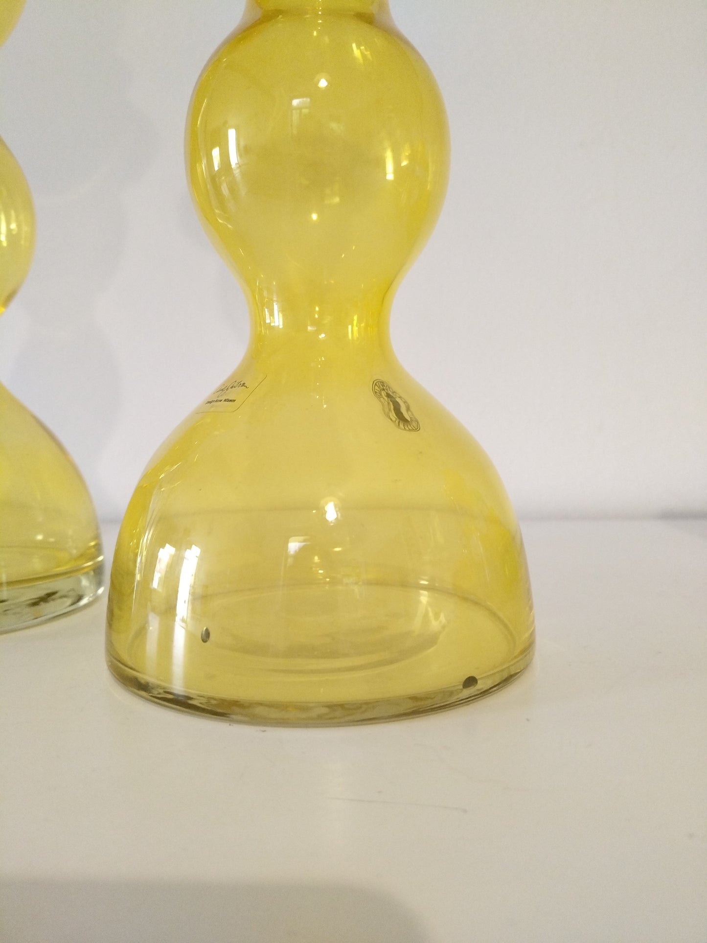 Très gros bougeoir en verre Herräng par Anne Nilsson pour Ikea 2012 à l'unité