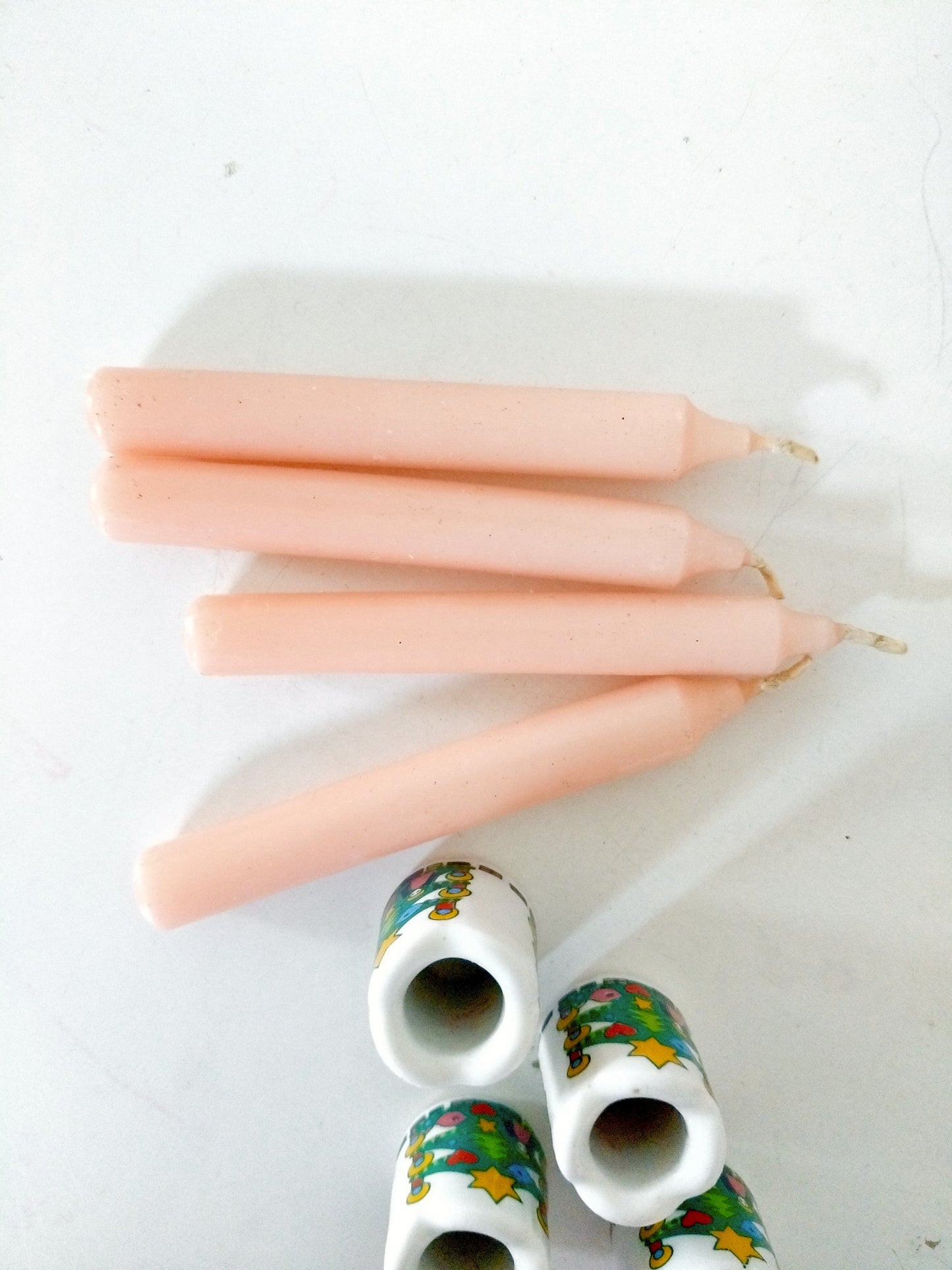 Duo de mini-bougeoirs de Noël Germany + bougies