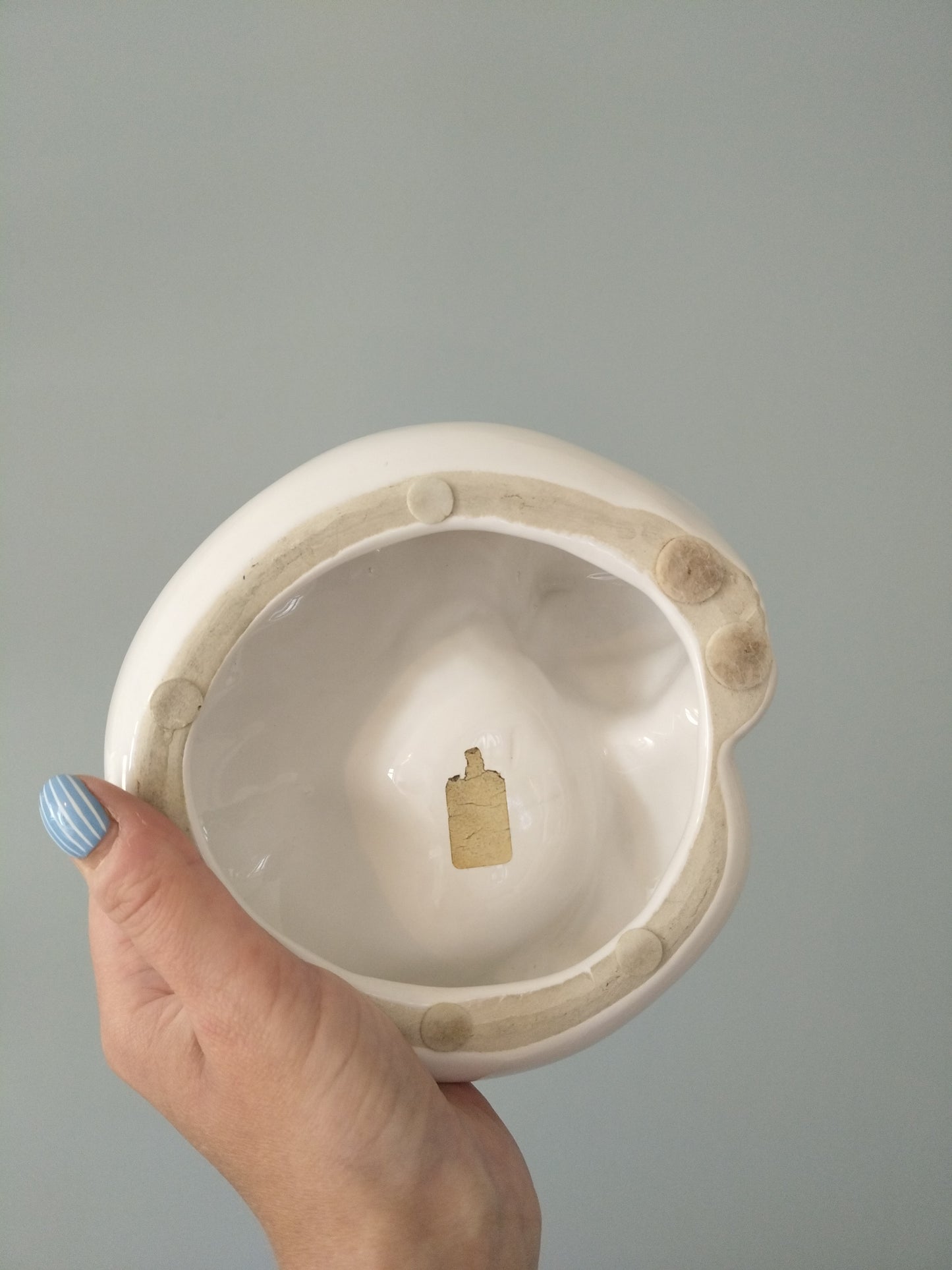 Cendrier vide-poches porte-bijoux chat en céramique