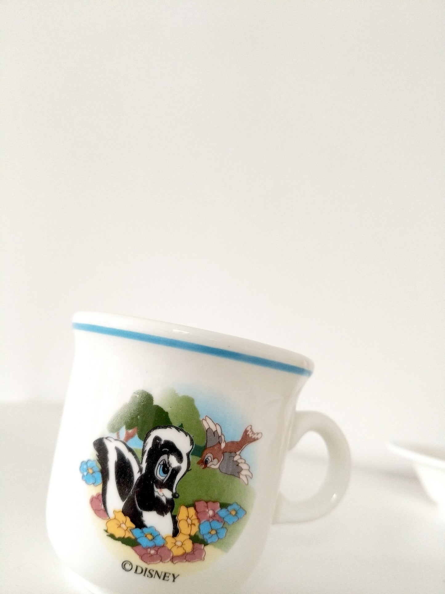 Set 3 pièces petit déjeuner enfant porcelaine Bambi Ceramica Quadrifoglio Italie
