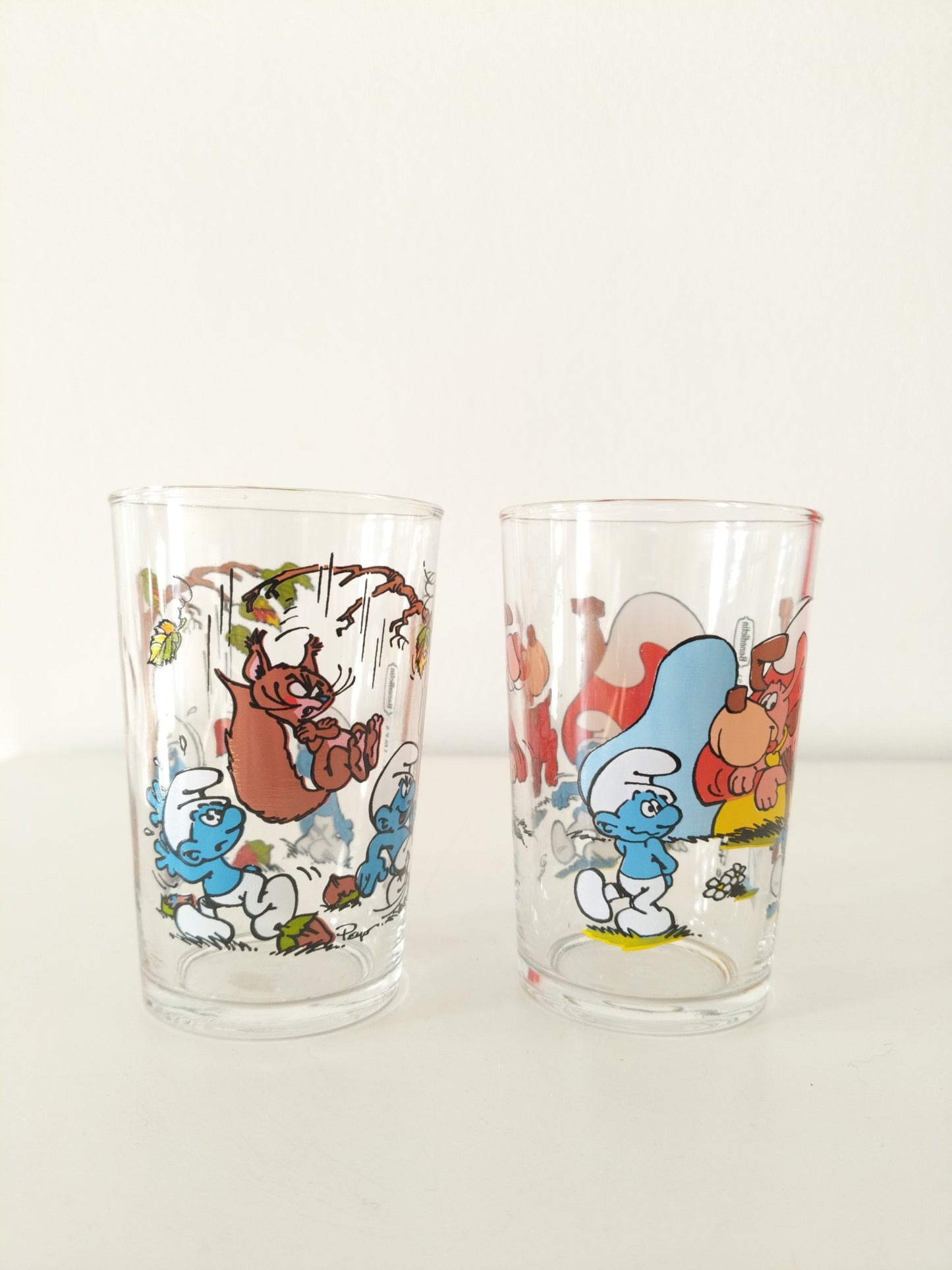 Verre publicitaire Bénédictin Schtroumpfs Peyo 1992-1993 au choix - cetaitmieuxavant