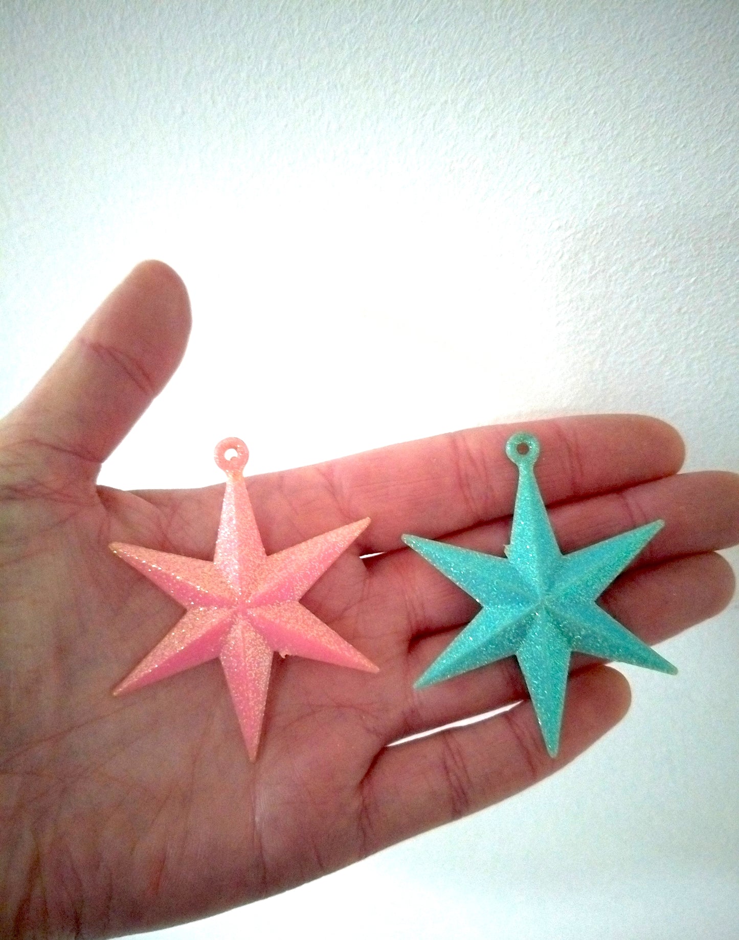 5 petites étoiles roses ou 3 turquoises au choix