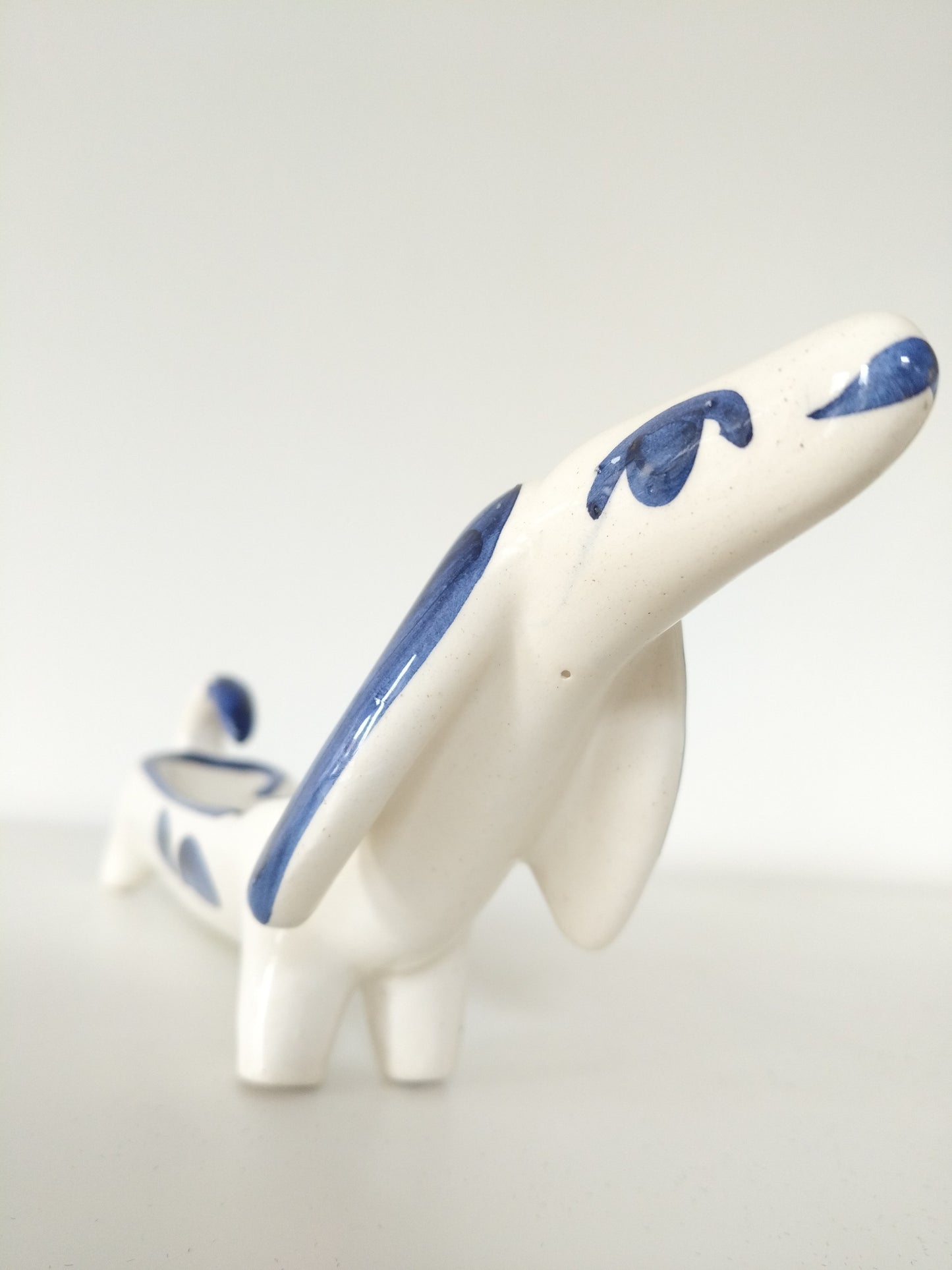 Cendrier/ vide-poches/ porte-bijoux chien saucisse teckel en céramique - cetaitmieuxavant