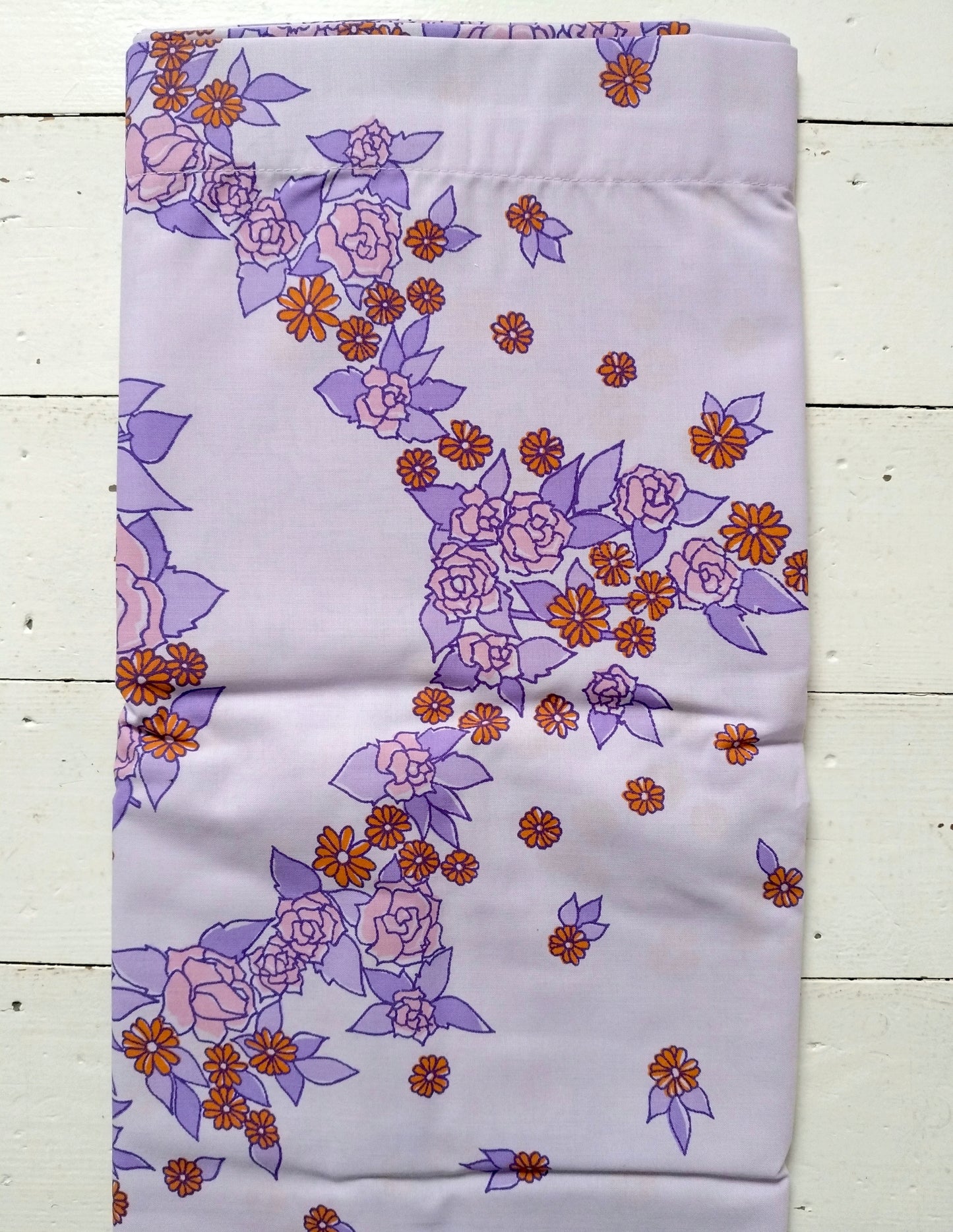 Taie de traversin fleurie coton/ synth Dorma 90x190cm - cetaitmieuxavant