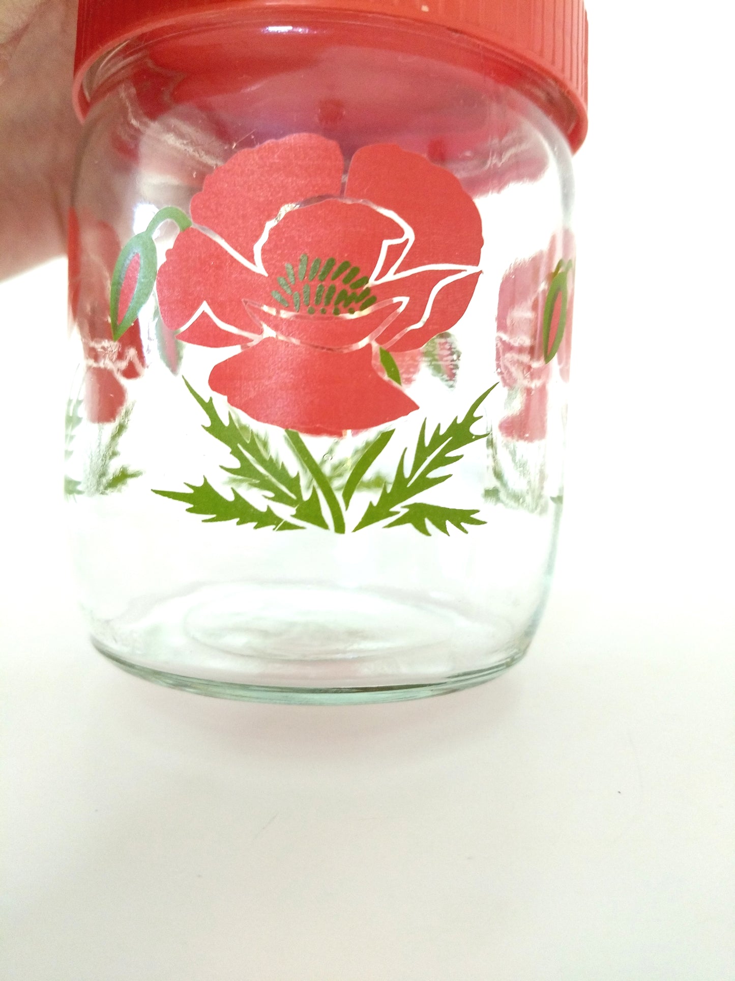 Petit bocal VMC coquelicots