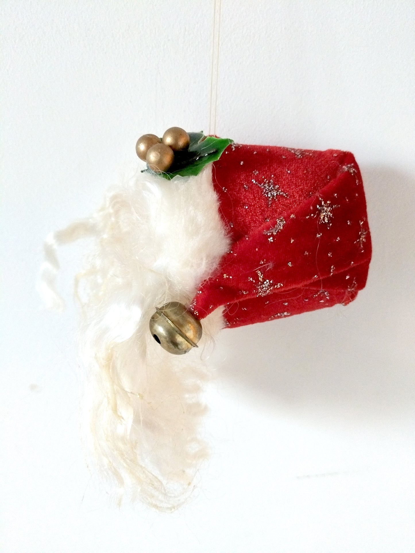 Tête de père Noël à suspendre