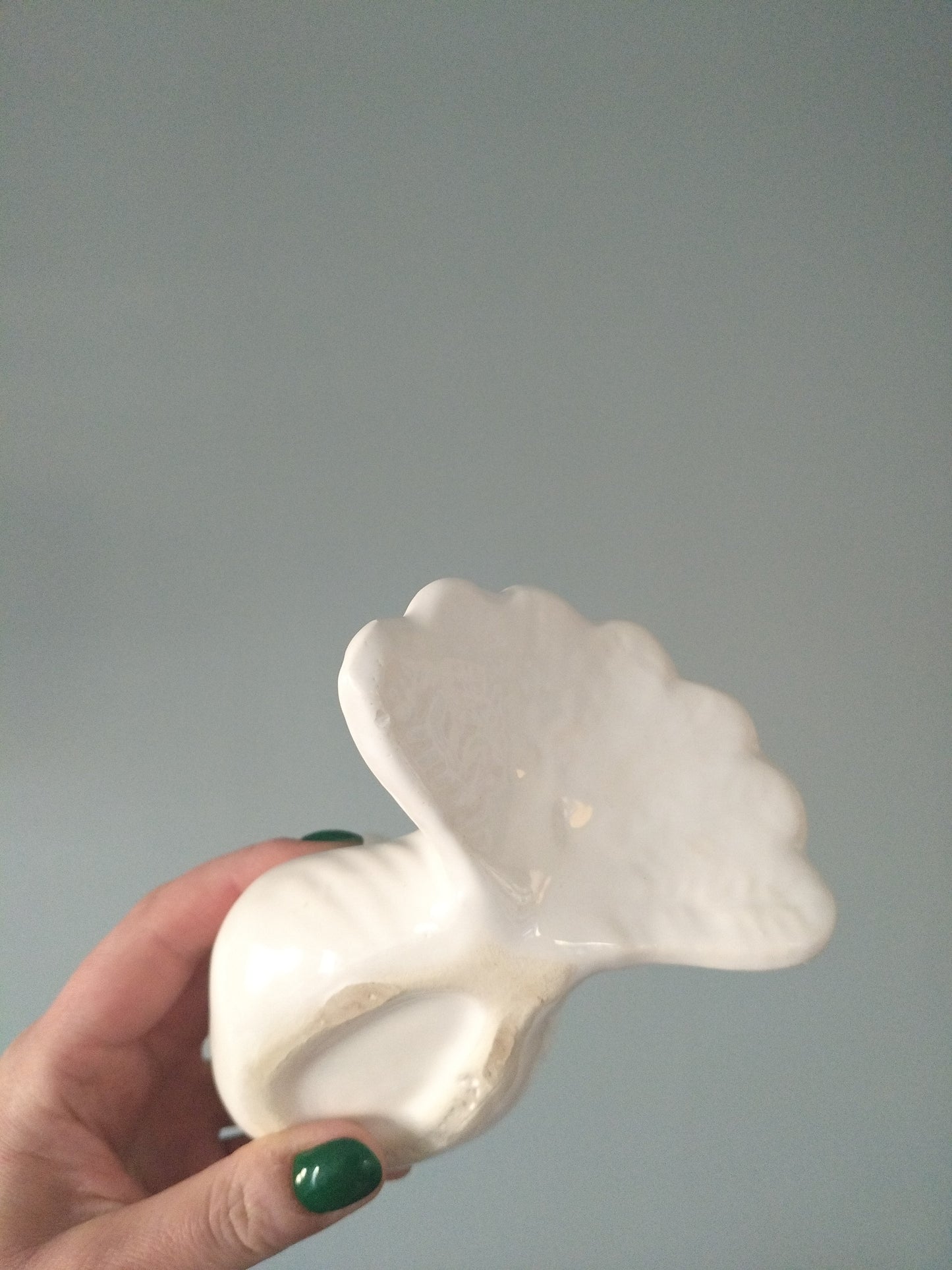 Pique-fleurs colombe en céramique