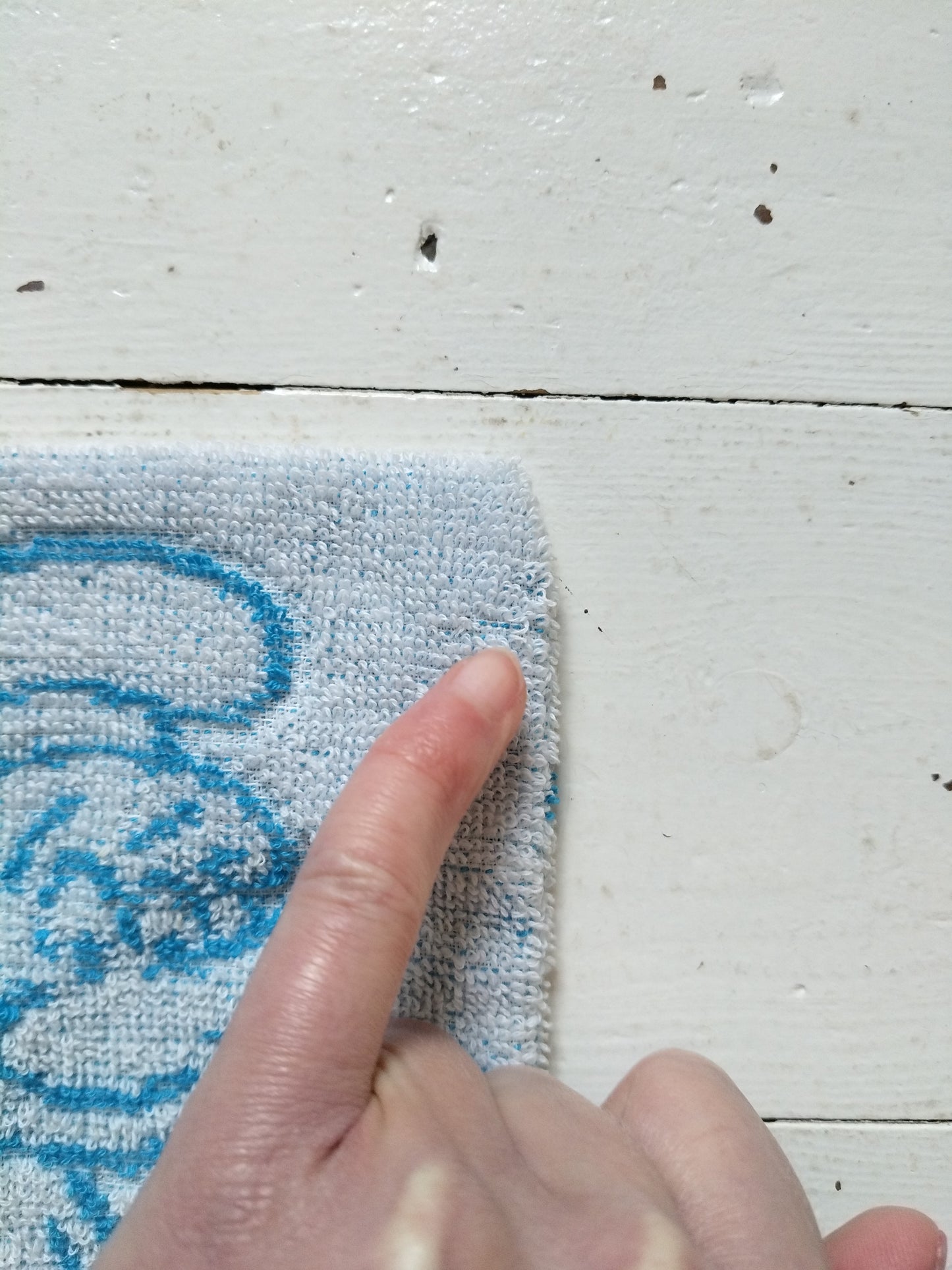 Gant de toilette Schtroumpfs publicitaire Silan