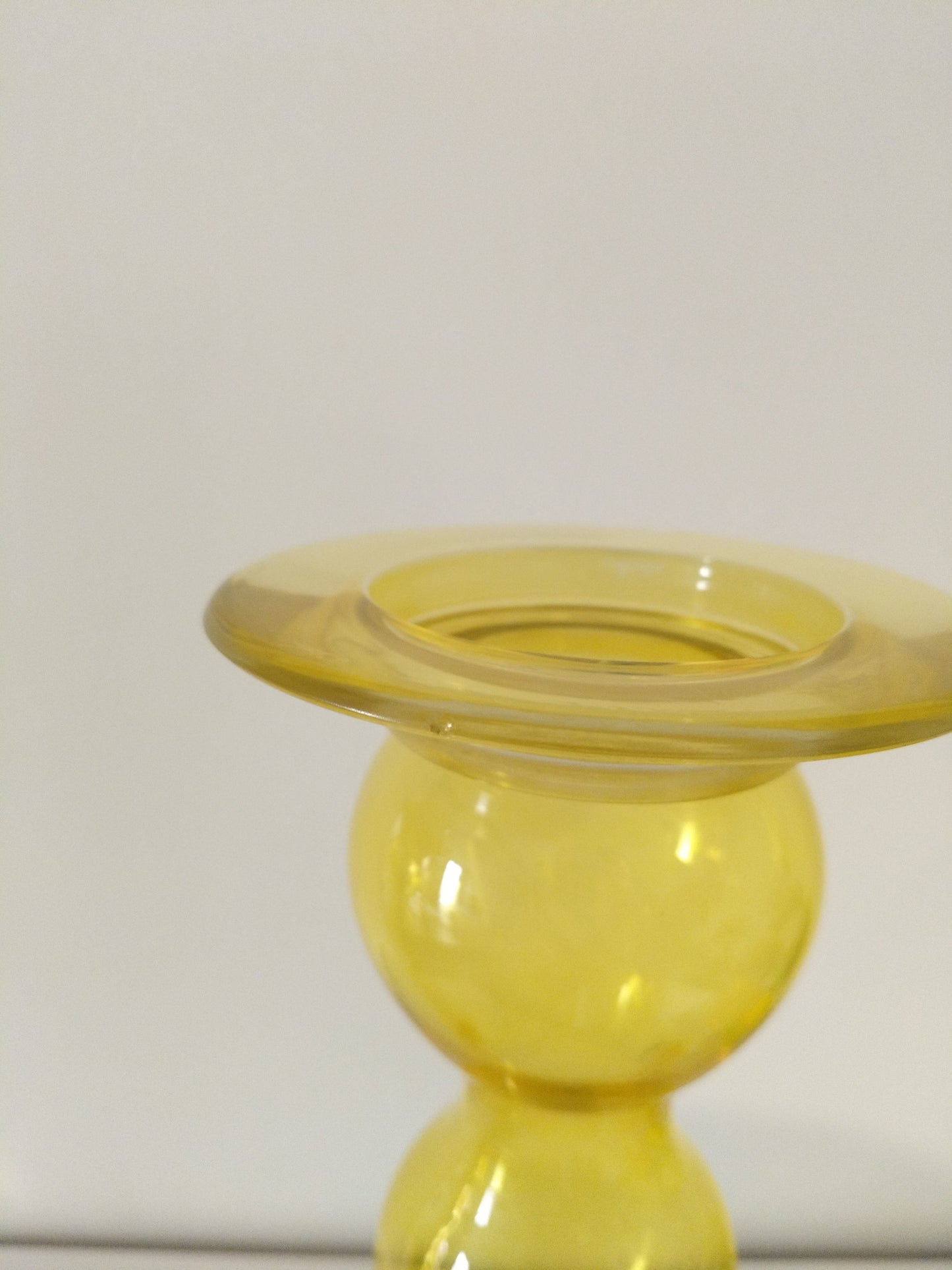 Très gros bougeoir en verre Herräng par Anne Nilsson pour Ikea 2012 à l'unité