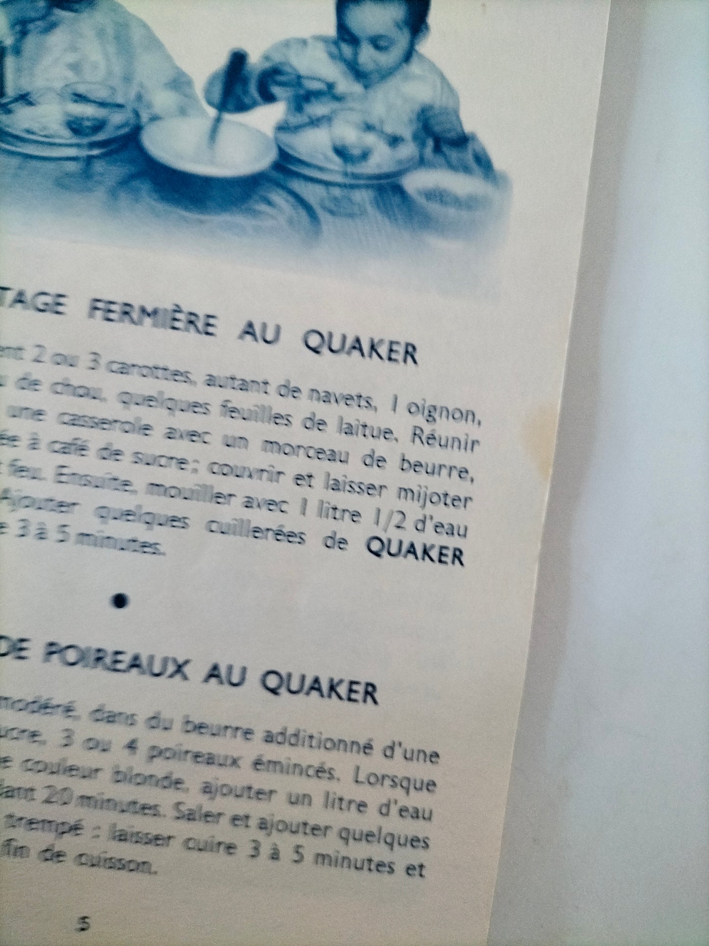 Ancien petit livre de cuisine : les économies de popote Liebig ou les recettes de Quaker Oats, au choix