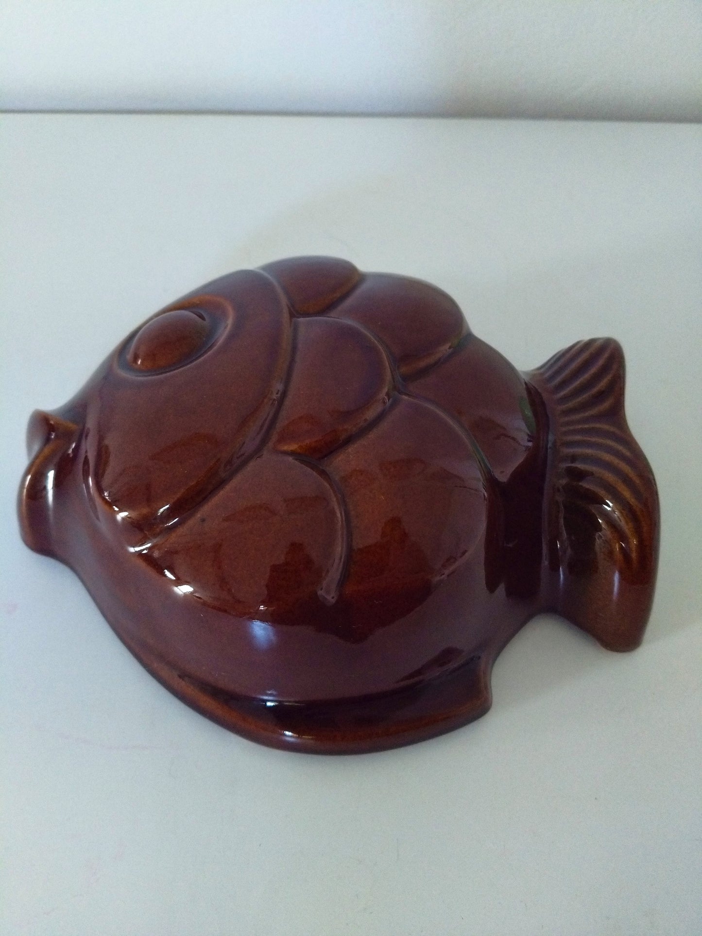 Ancien moule poisson à pudding mural West Germany 982-19