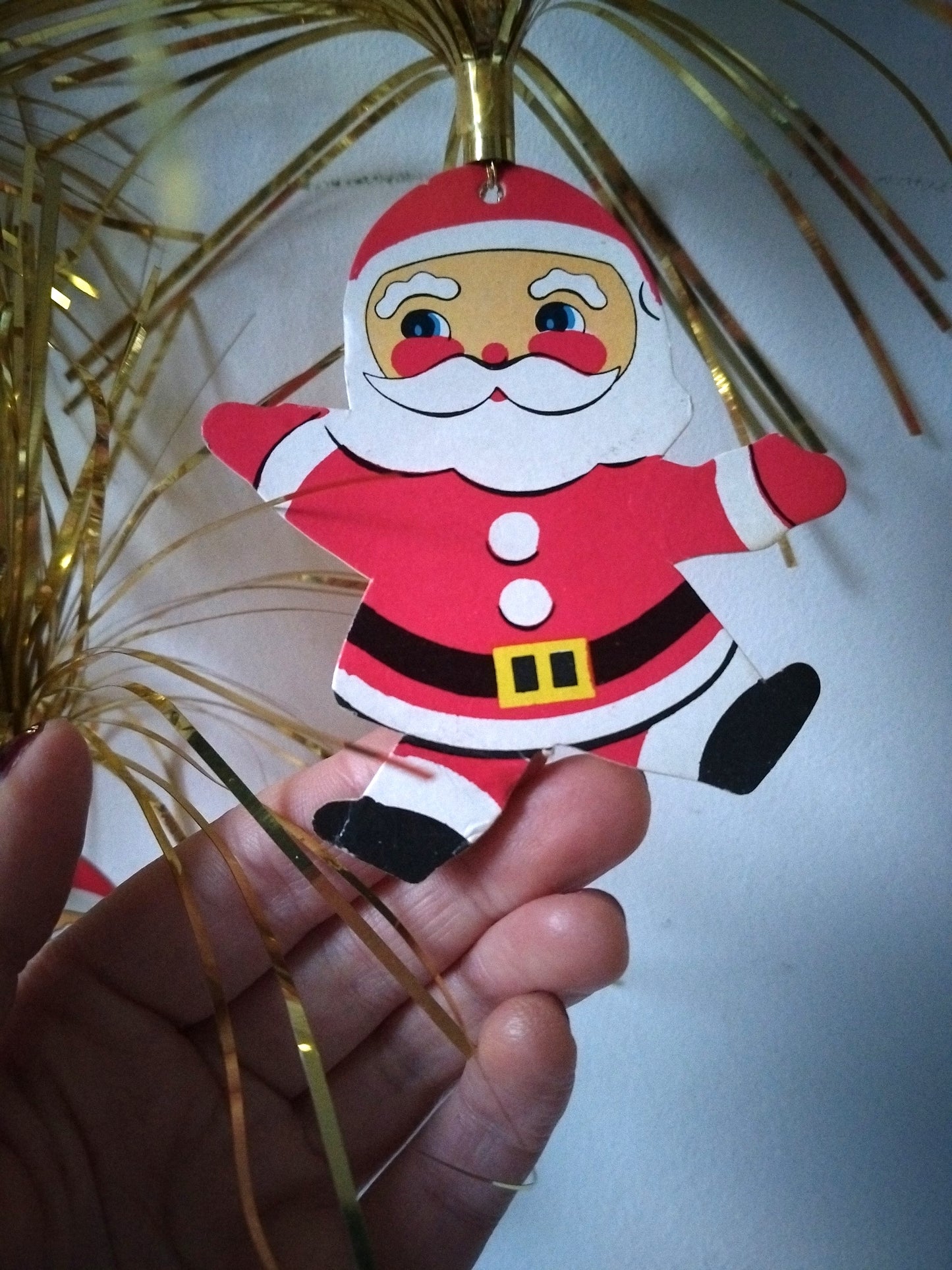 Mobile de Noël cartonné vintage