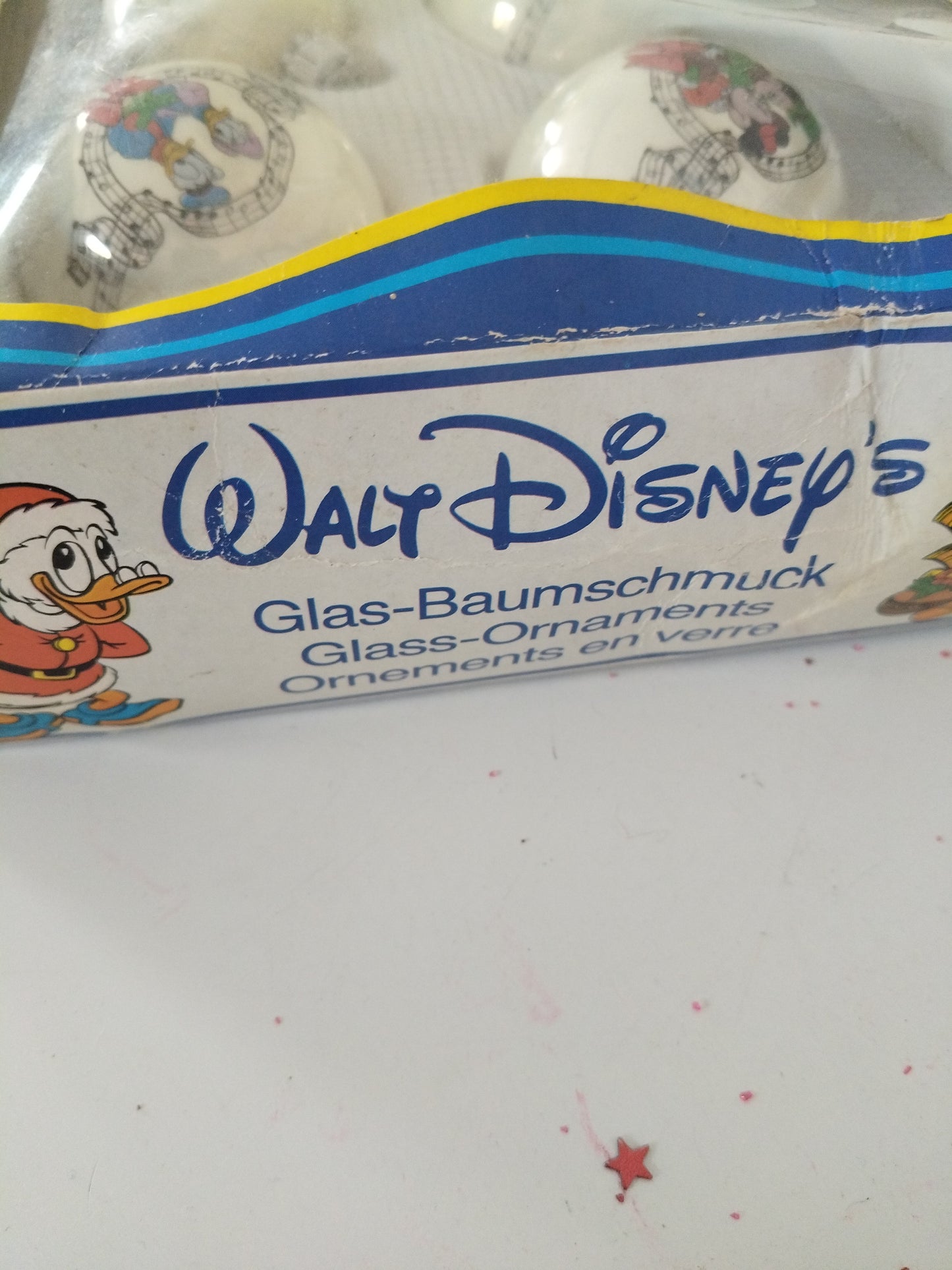 4 boules de Noël en verre Walt Disney's Germany